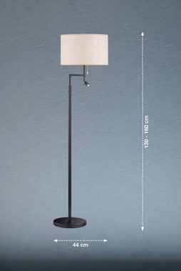 FISCHER & HONSEL Stehlampe Teramo, Ein-/Ausschalter, ohne Leuchtmittel, Warmweiß