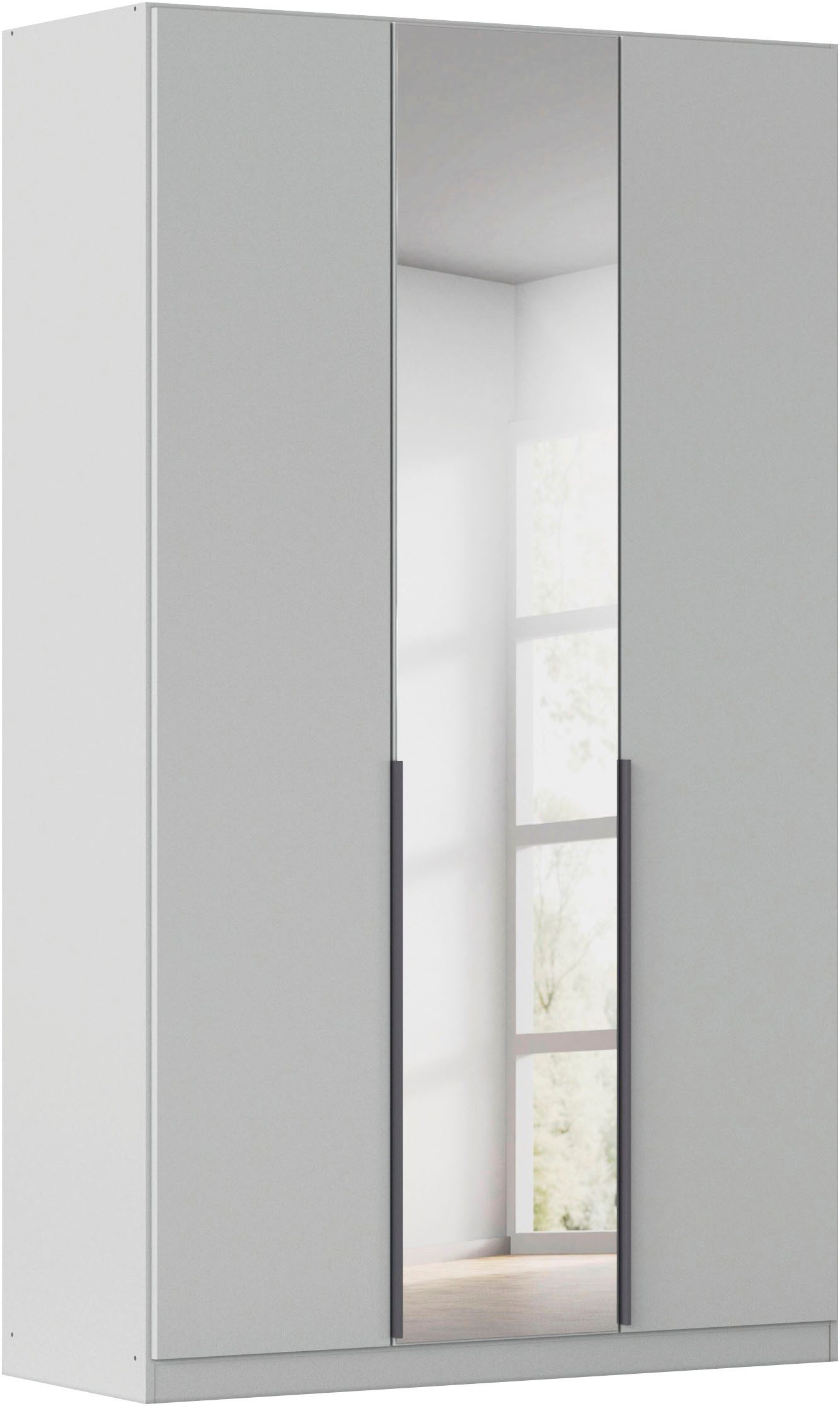 OTTO home Drehtürenschrank Kleiderschrank Schrank Garderobe AGORDO mit Dekor- oder Hochglanzfront (in zwei Griff-Farben, Breiten 91-405 cm) durchdachte Innenausstattung, in 8 Breiten und 2 Höhen MADE IN GERMANY