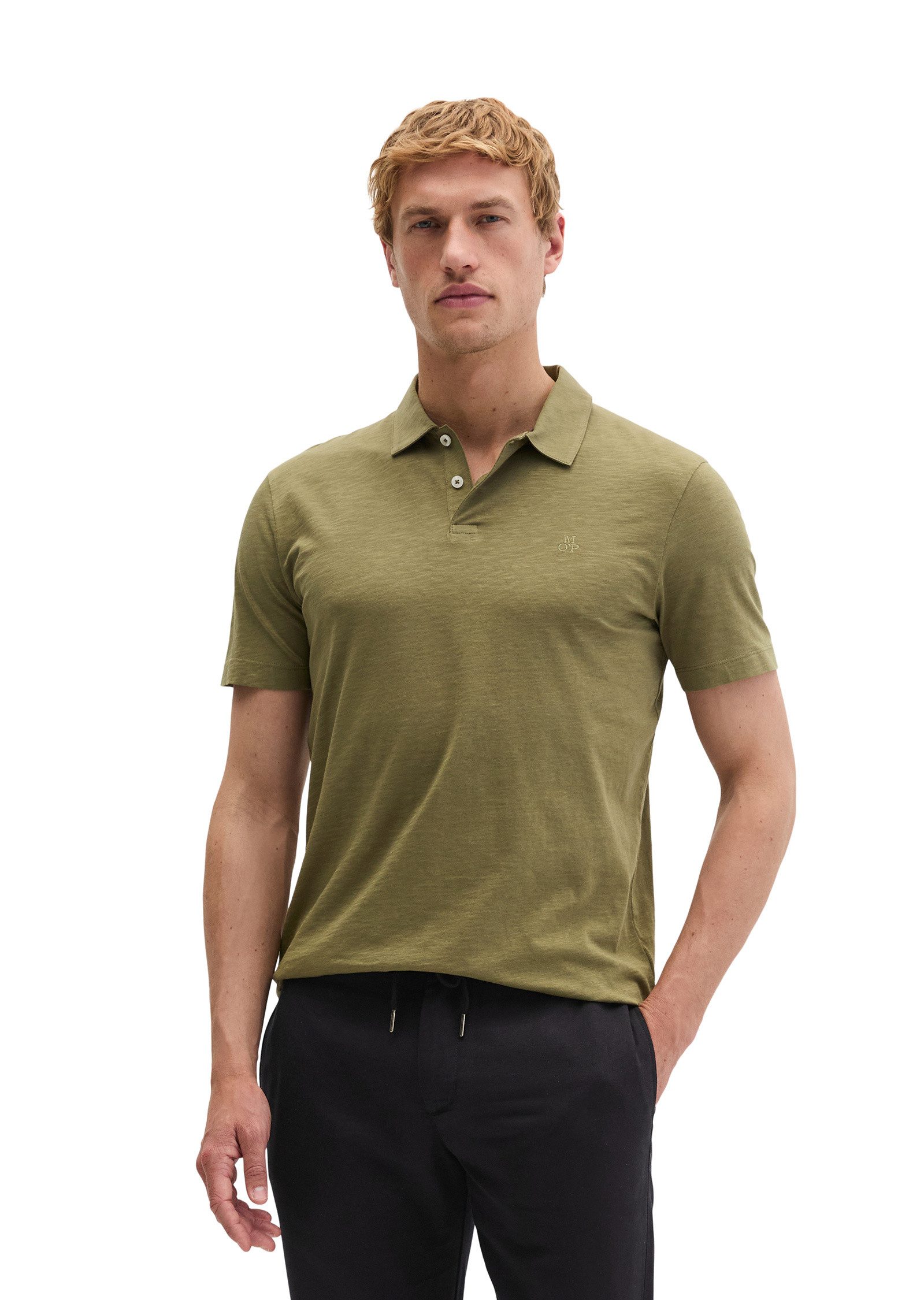 Marc O'Polo Poloshirt aus reiner Bio-Baumwolle