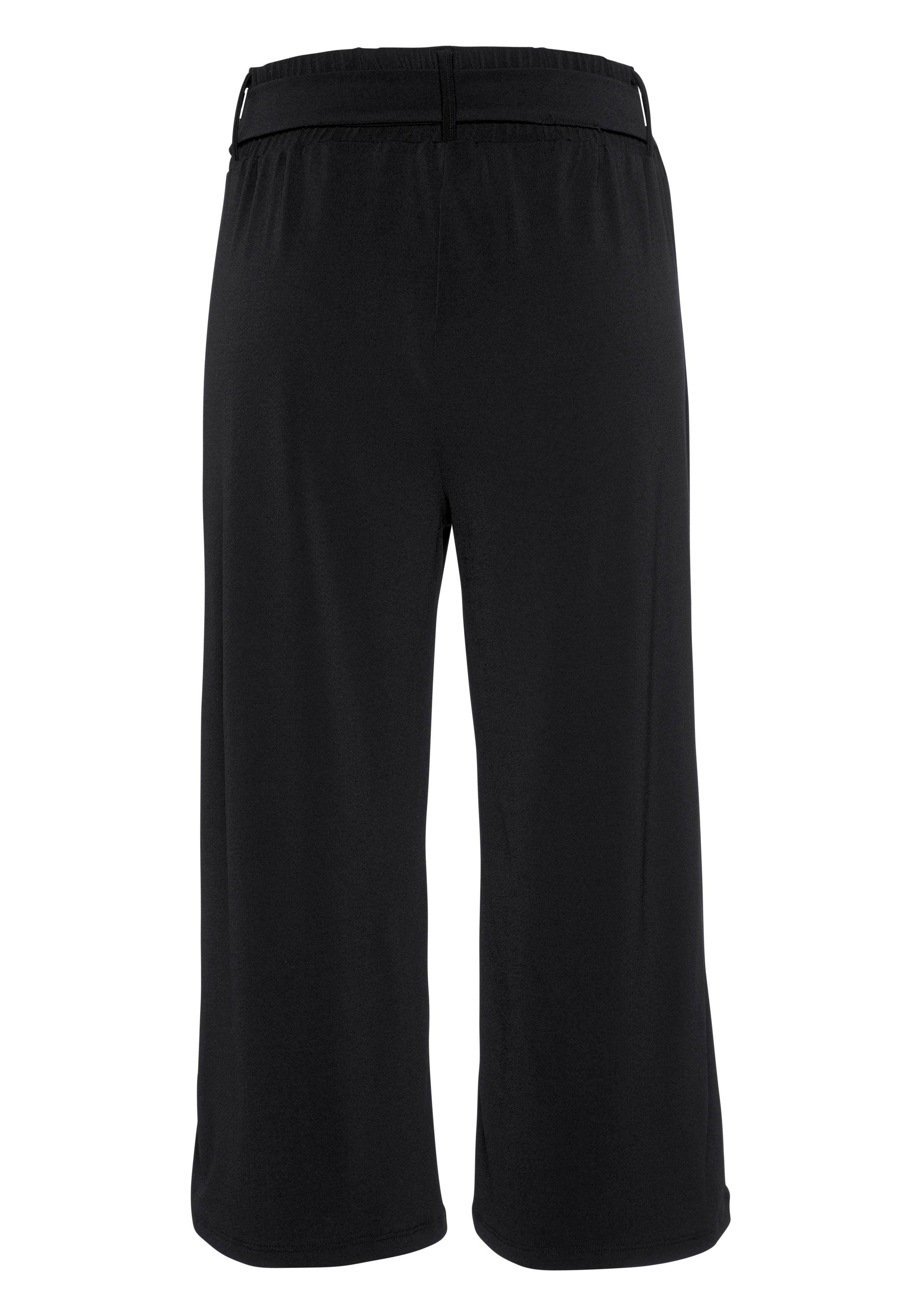 LASCANA Culotte (mit Bindegürtel) in 7/8-Länge und Bindegürtel, leichte Jerseyhose, casual-sommerlich