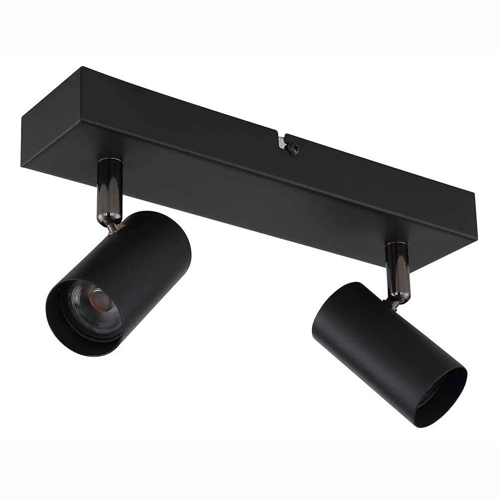 GLOBO LIGHTING LED Deckenleuchte, LED-Leuchtmittel fest verbaut, Warmweiß, Deckenleuchte LED Deckenlampe Wohnzimmerlampe Metall schwarz