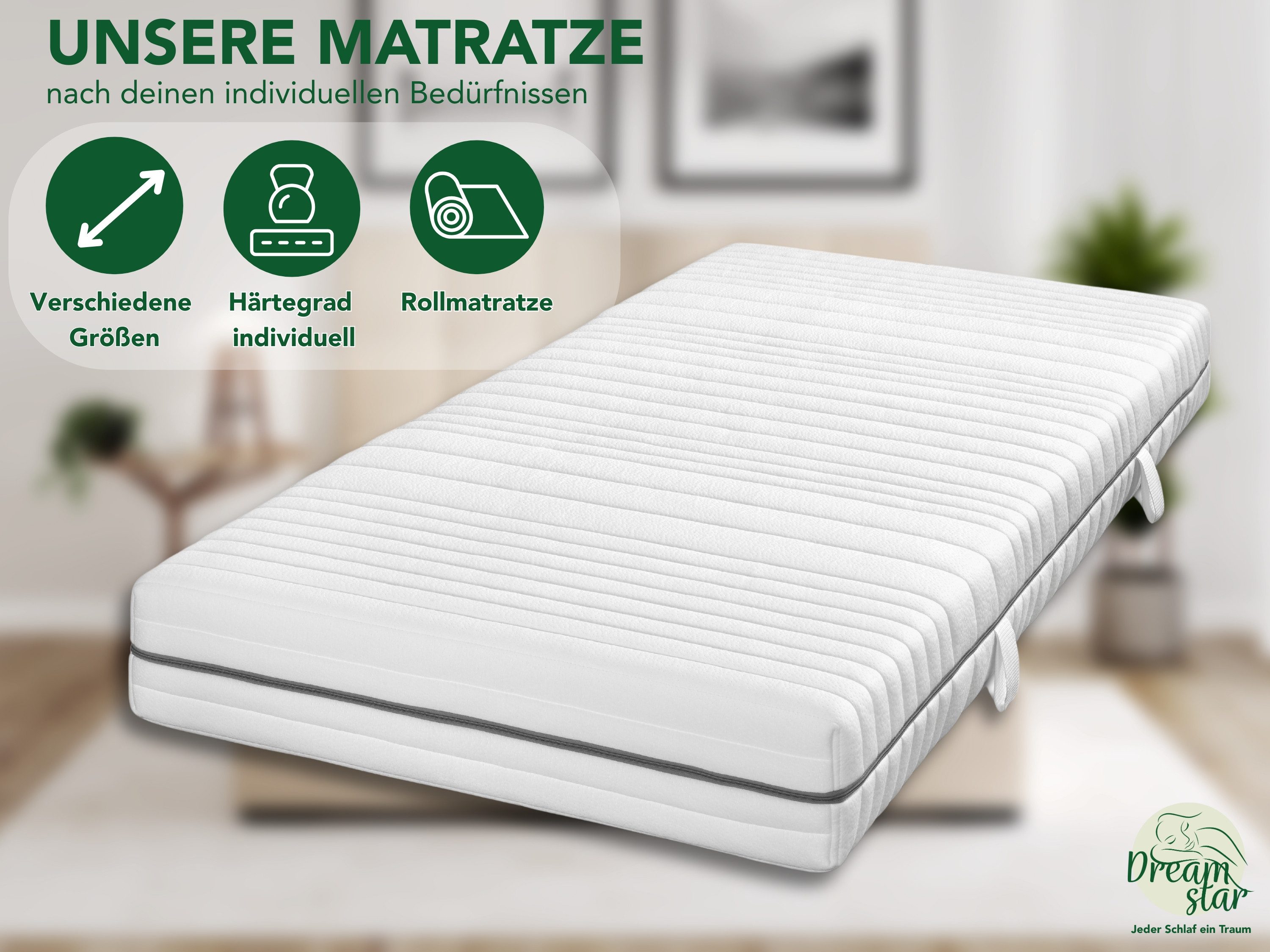 Taschenfederkernmatratze Silber, in diversen Größen und Härtegraden erhältl günstig online kaufen