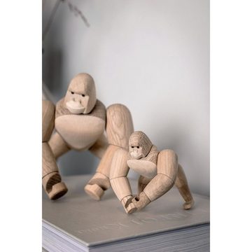 Novoform Skulptur Design Dekofigur Mini Gorilla Eiche & Ahorn (12,5cm)