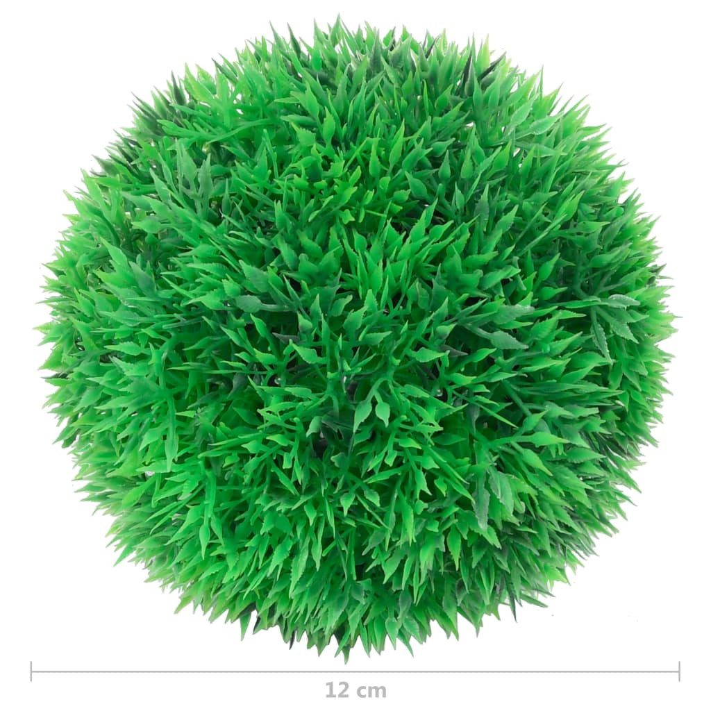 Kunstpflanze 4er Set künstliche Buchsbaumkugeln 12 cm Grün, furnicato, Höhe 12 cm, Witterungsbeständige Deko-Kugeln für Töpfe und Gartenbereiche – Bild 4 von 4