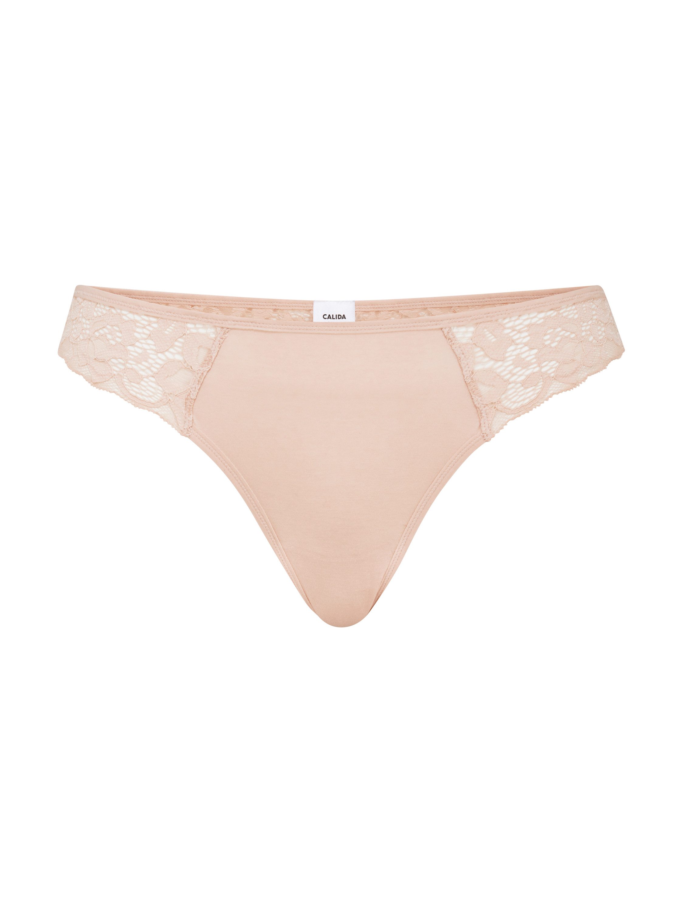CALIDA String Natural Comfort Lace Damen (1-St) low cut, weich und anschmiegsam