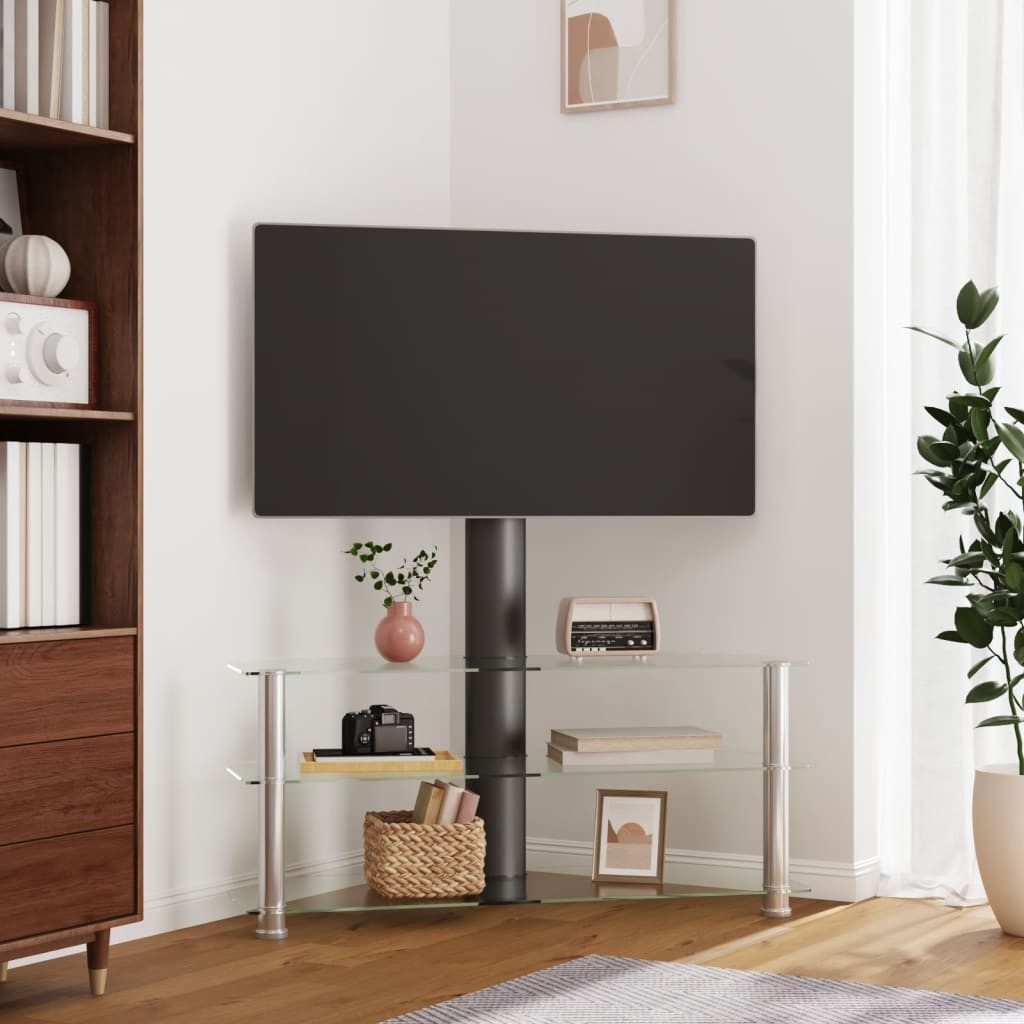 vidaXL TV-Schrank TV-Eckregal mit 3 Ablagen günstig online kaufen