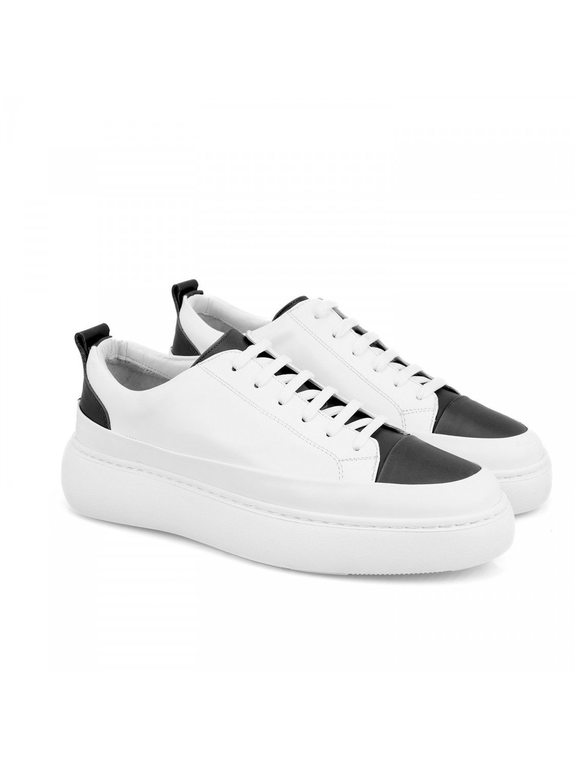 Desa Herren-Freizeitschuhe aus Leder mit Schnürung – Synthetiksohle, flach günstig online kaufen