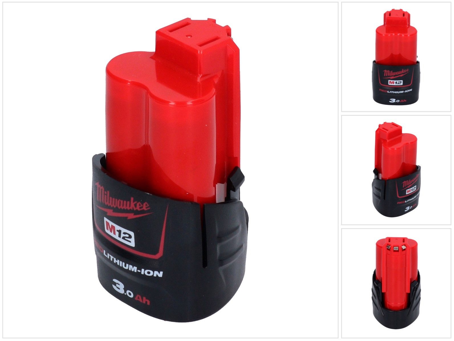 Milwaukee M12 B3 Akku 12 V 3,0 Ah / 3000 mAh Li-Ion (4932451388) Akkupacks