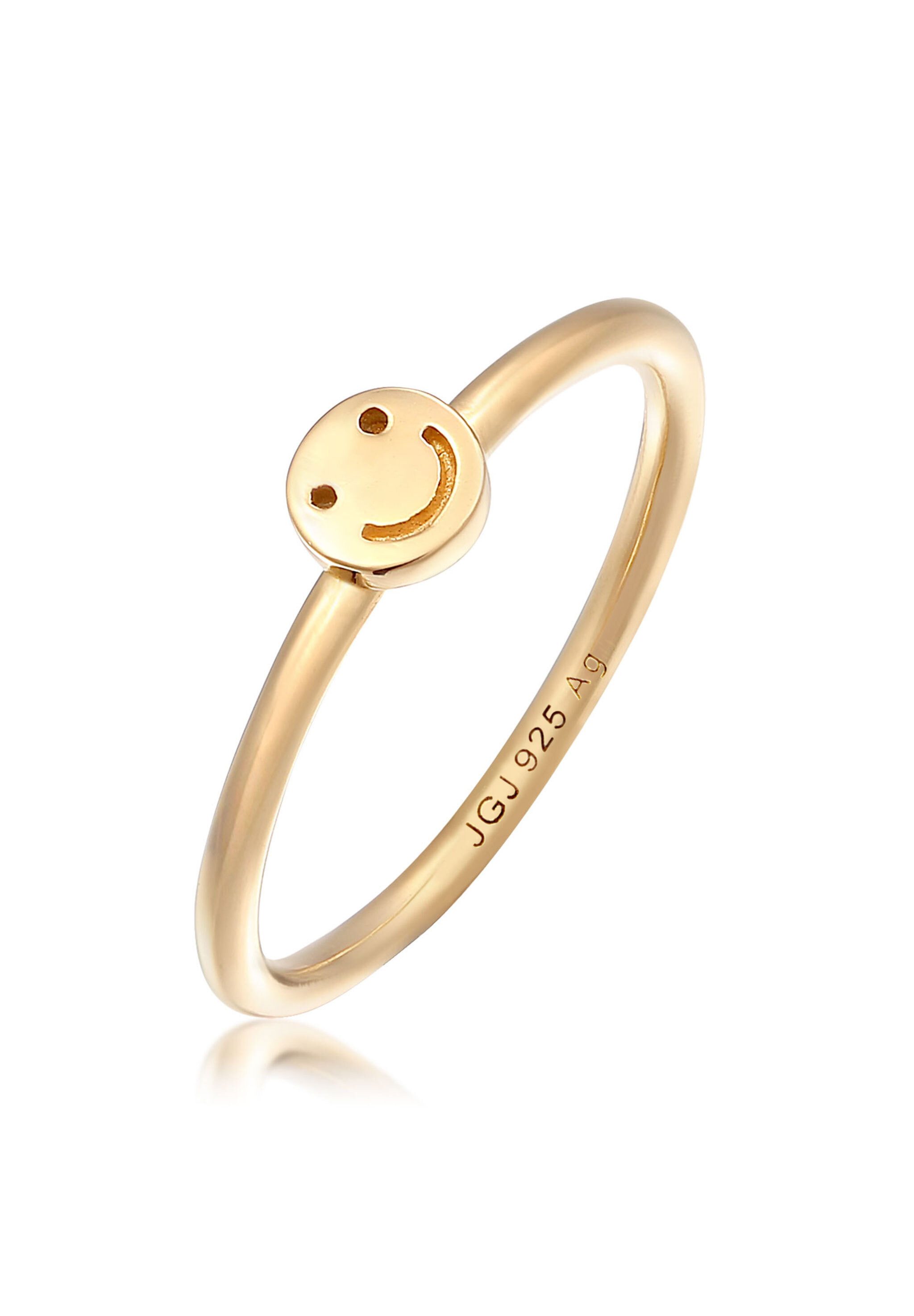 Elli Fingerring Smiling Pinky Ring 925 Silber