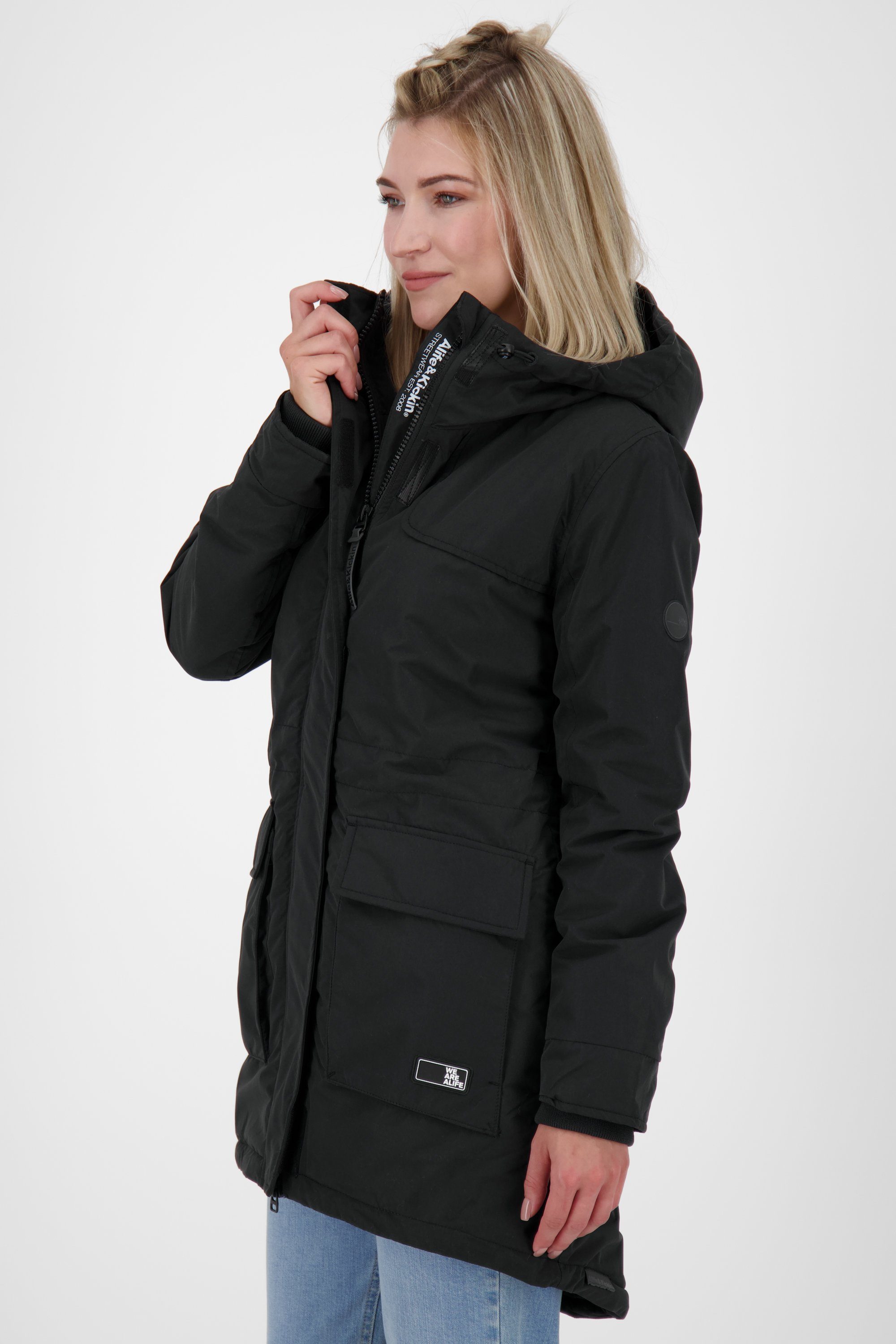 CharlizeAK gefütterte Damen Coat moonless Jacke Alife Winterjacke & Winterjacke, A Kickin