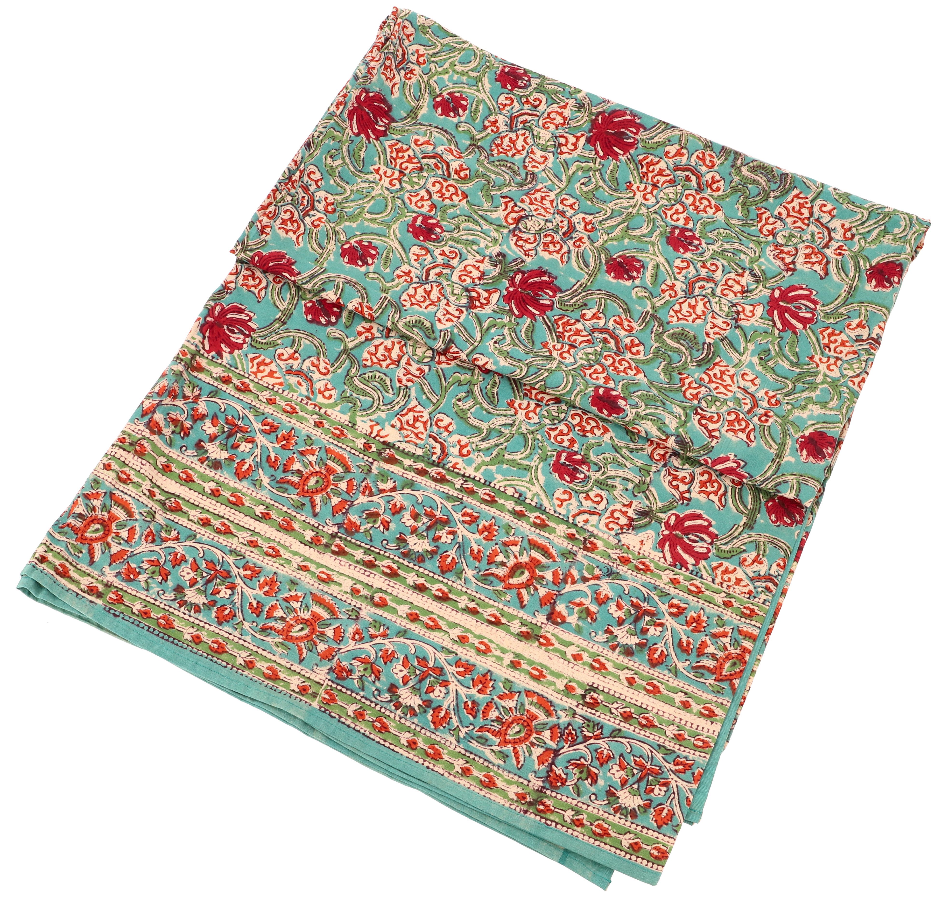 Guru-Shop Tagesdecke Blockdruck Tagesdecke, Bett & Sofaüberwurf,..