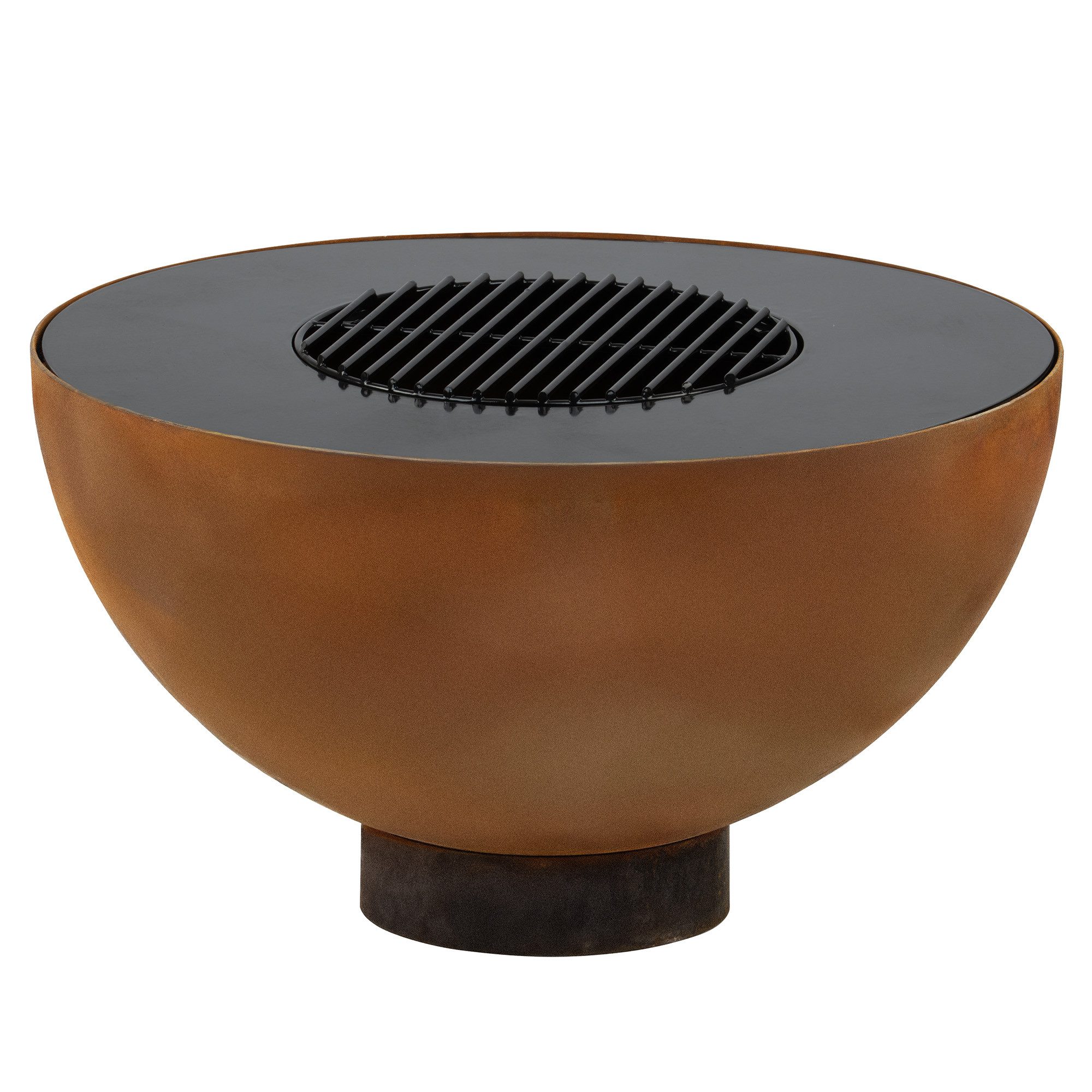 BBQ-Toro Feuerschale Feuerkorb mit Grill Ø 60 cm, Rostoptik, Feuerplattengr günstig online kaufen