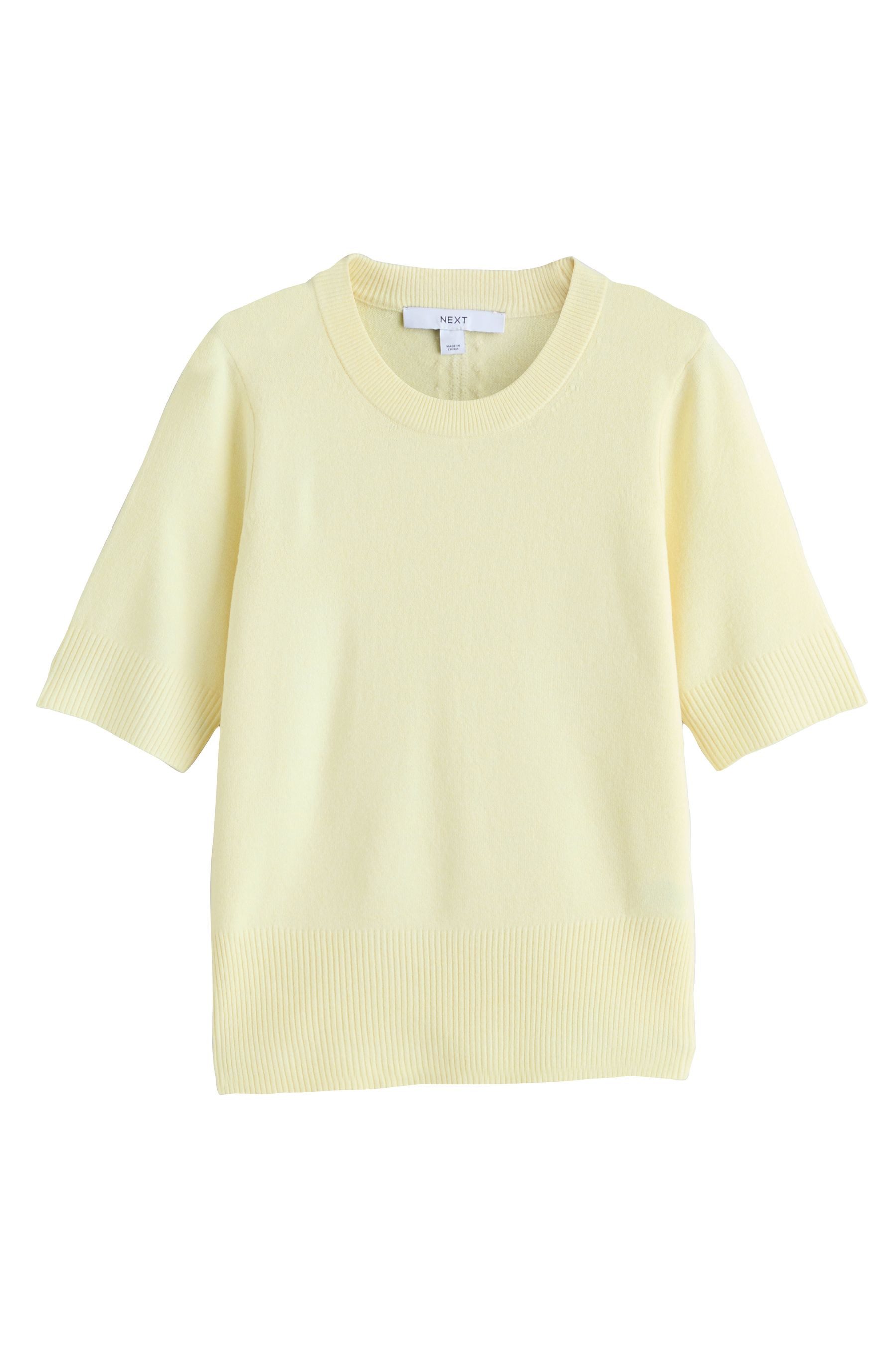 Next Strickpullover Kurzärmeliges, superweiches Stricktop (1-tlg)