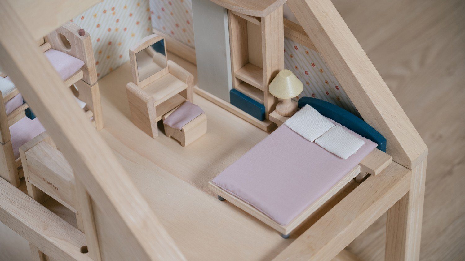 Plantoys Puppenhausmöbel Schlafzimmer Orchard