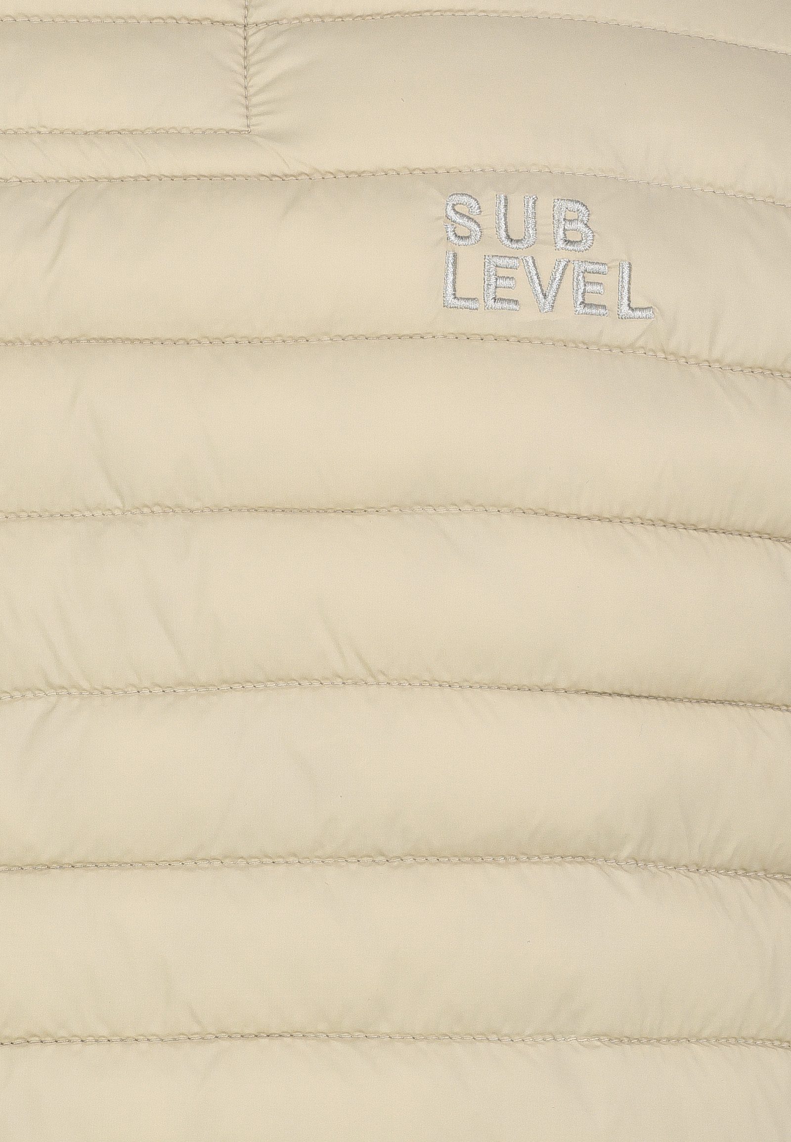 SUBLEVEL Funktionsweste Leichtes, gestepptes Design mit Stehkragen für Herren (1-tlg) Normal Fit Stehkragen Ärmellos Einfarbig wärmend
