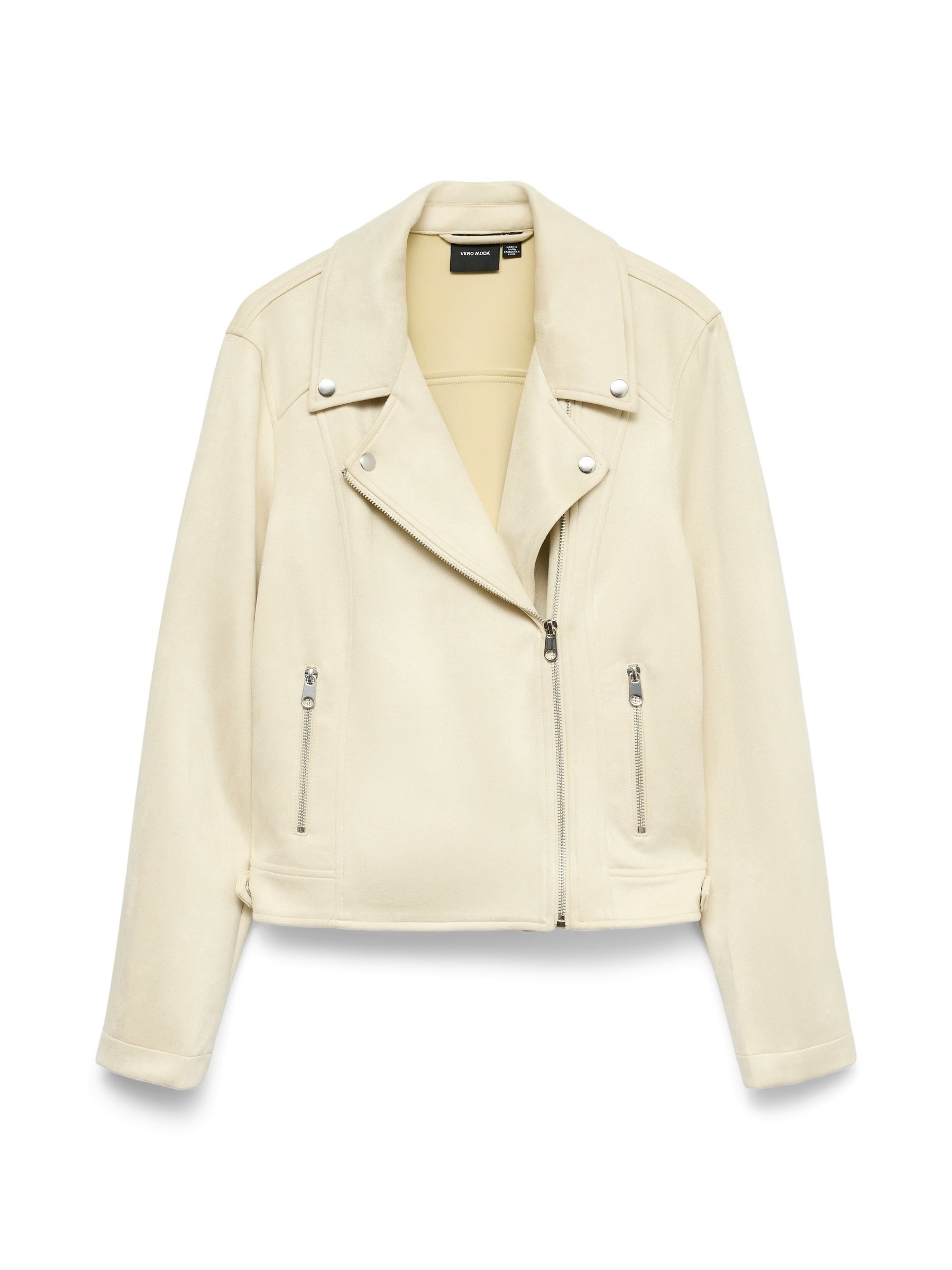 Vero Moda Lederjacke Stylische Reißverschluss-Bikerjacke im trendigen Schni günstig online kaufen