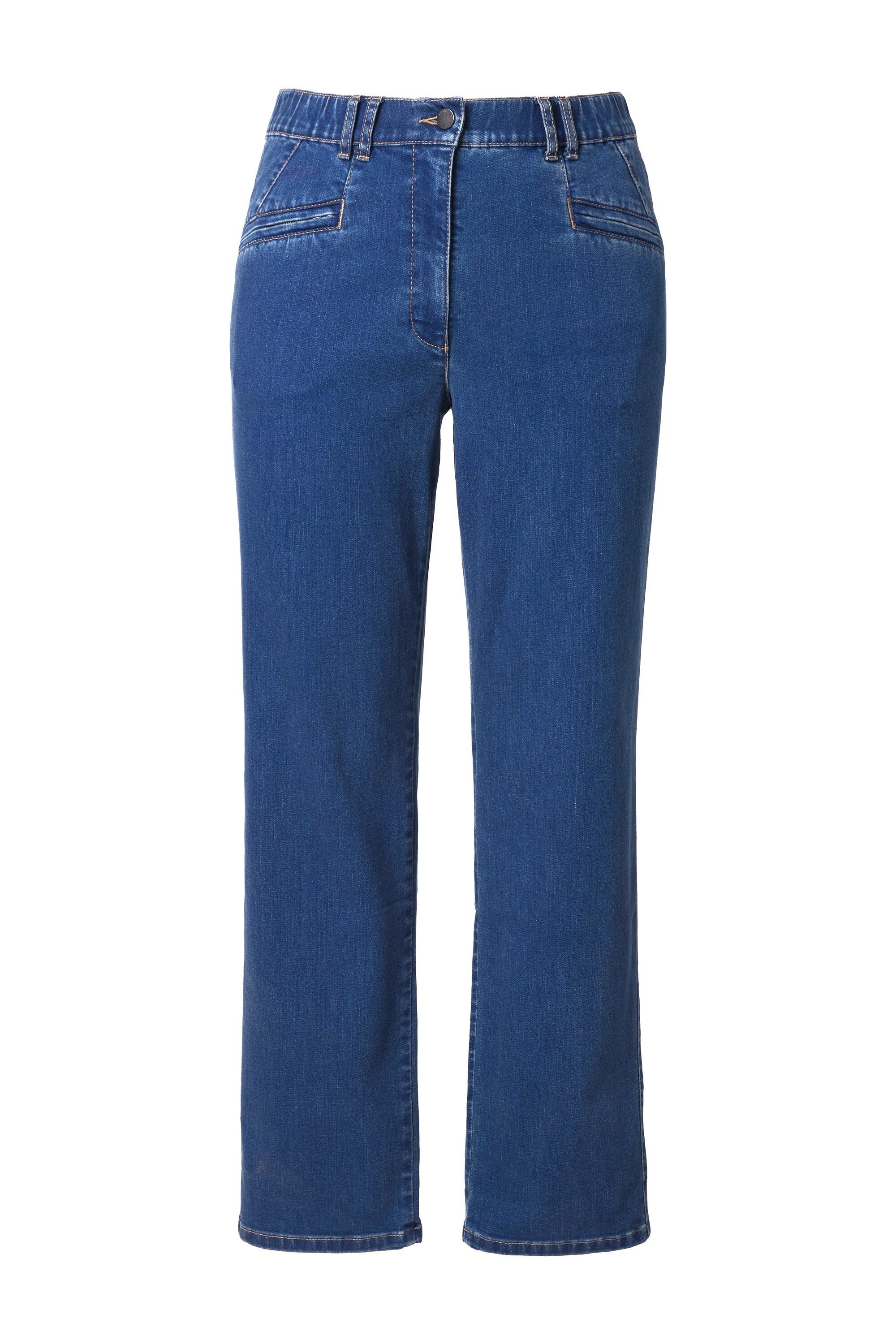 Ulla Popken Regular-fit-Jeans Jeans Mony konisches Bein Reißverschlusstaschen