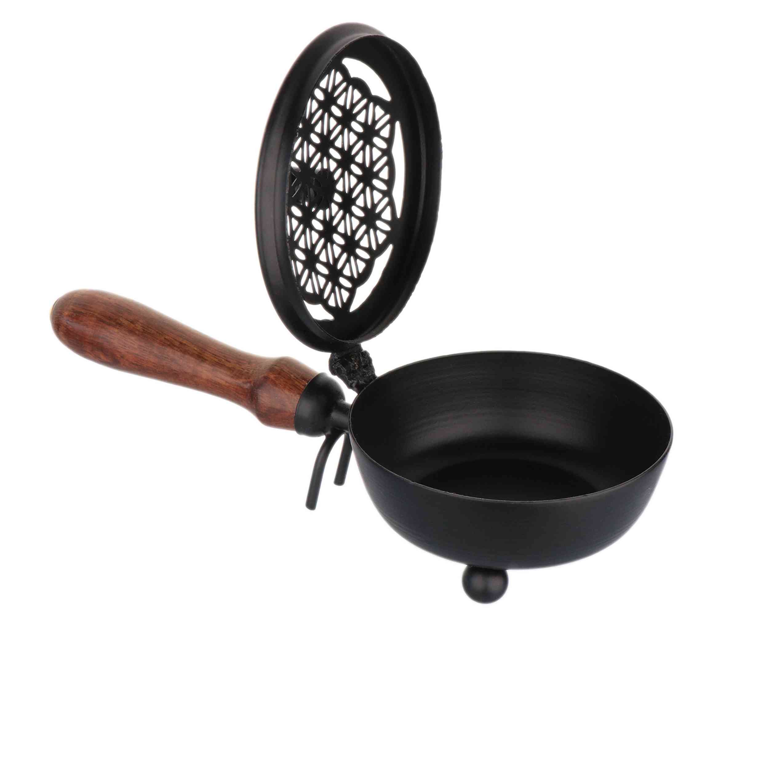 NKlaus Räucherschale Räuchergefäß Eisen 21x9 cm Blume des Lebens günstig online kaufen