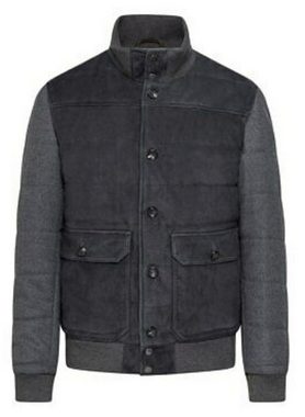 Hackett London Winterjacke Hackett London Mayfair Padded Suede Jacket Leather Leder Bomber Jacke