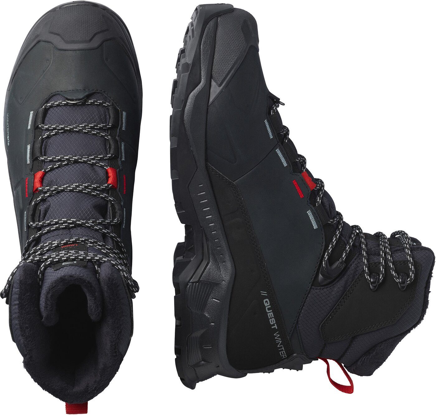 Salomon SHOES QUEST WINTER TS CSWP Black/Go 000 Black/Goji Berry/Monument Outdoorsandale