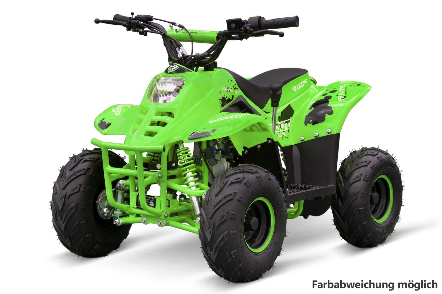 125cc RG Elektro-Kinderquad + Light Grün 6" BIGFOOT Smarty Automatik