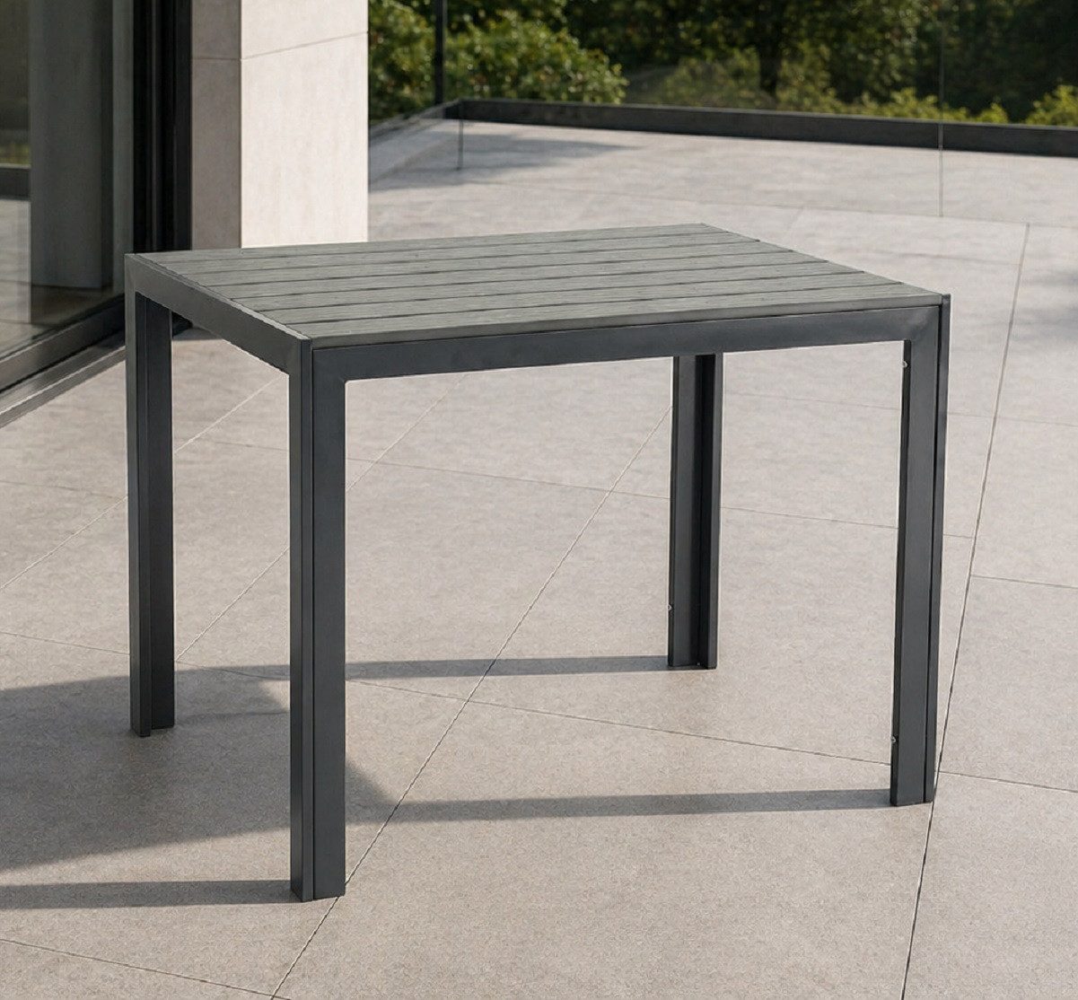 Gartentisch Soul rechteckig anthrazit, 120 x 70 cm