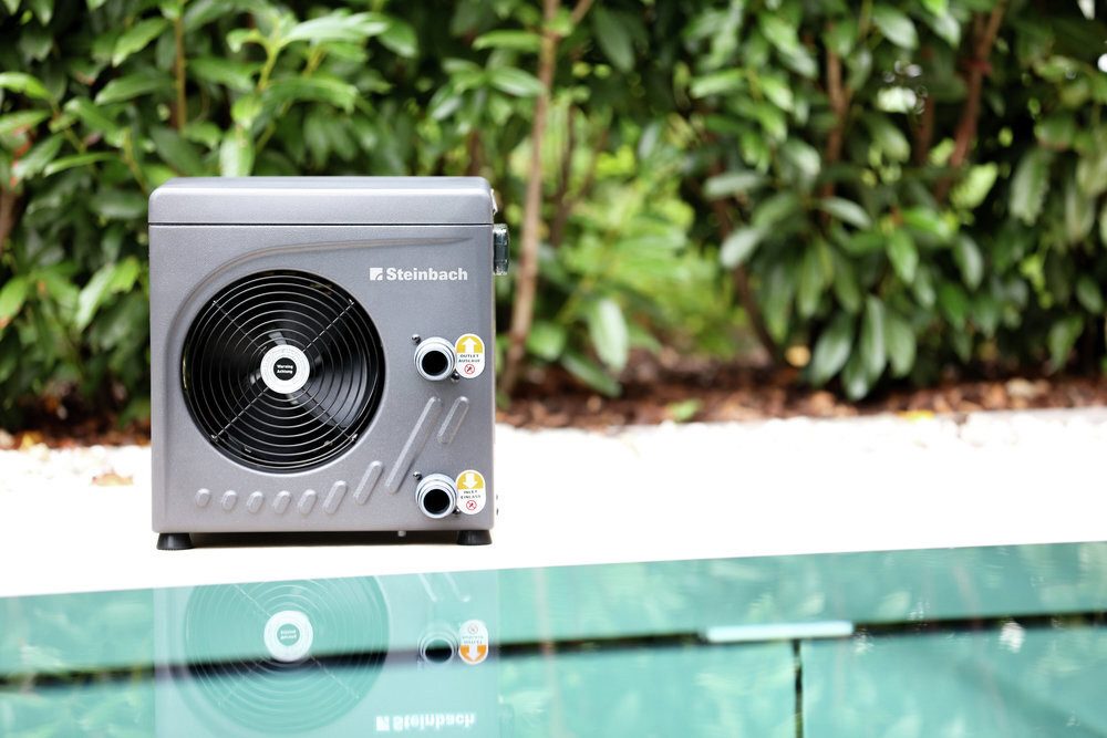 Steinbach Pool-Wärmepumpe Swimming Pool Luft-Wärmepumpe "Mini" mit Durchflusssensor