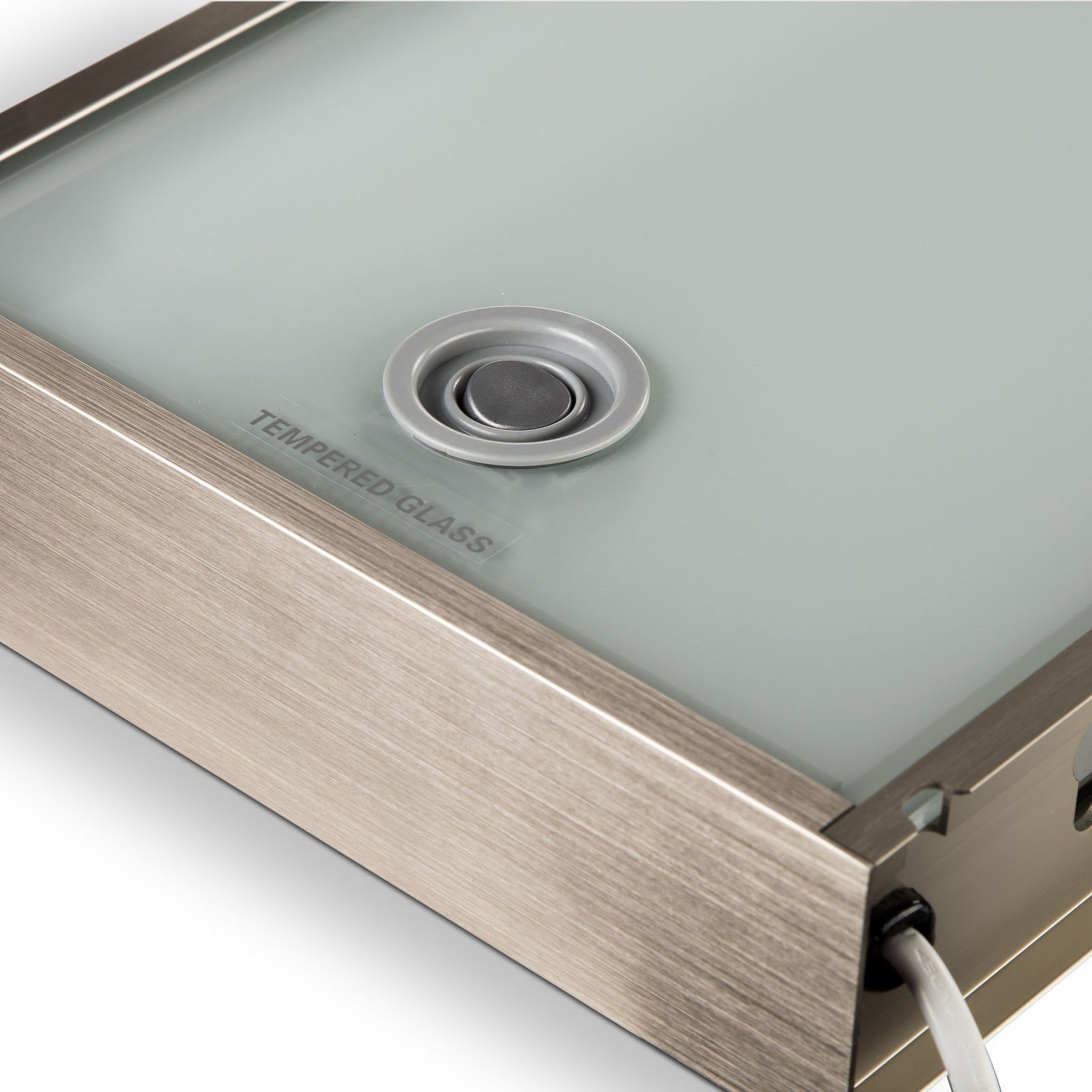 SO-TECH® LED Unterbauleuchte Leuchtregal Dallas - "Design trifft auf Funktion", 450 x 200 mm Edelstahloptik inkl. 4 W LED-Leuchte