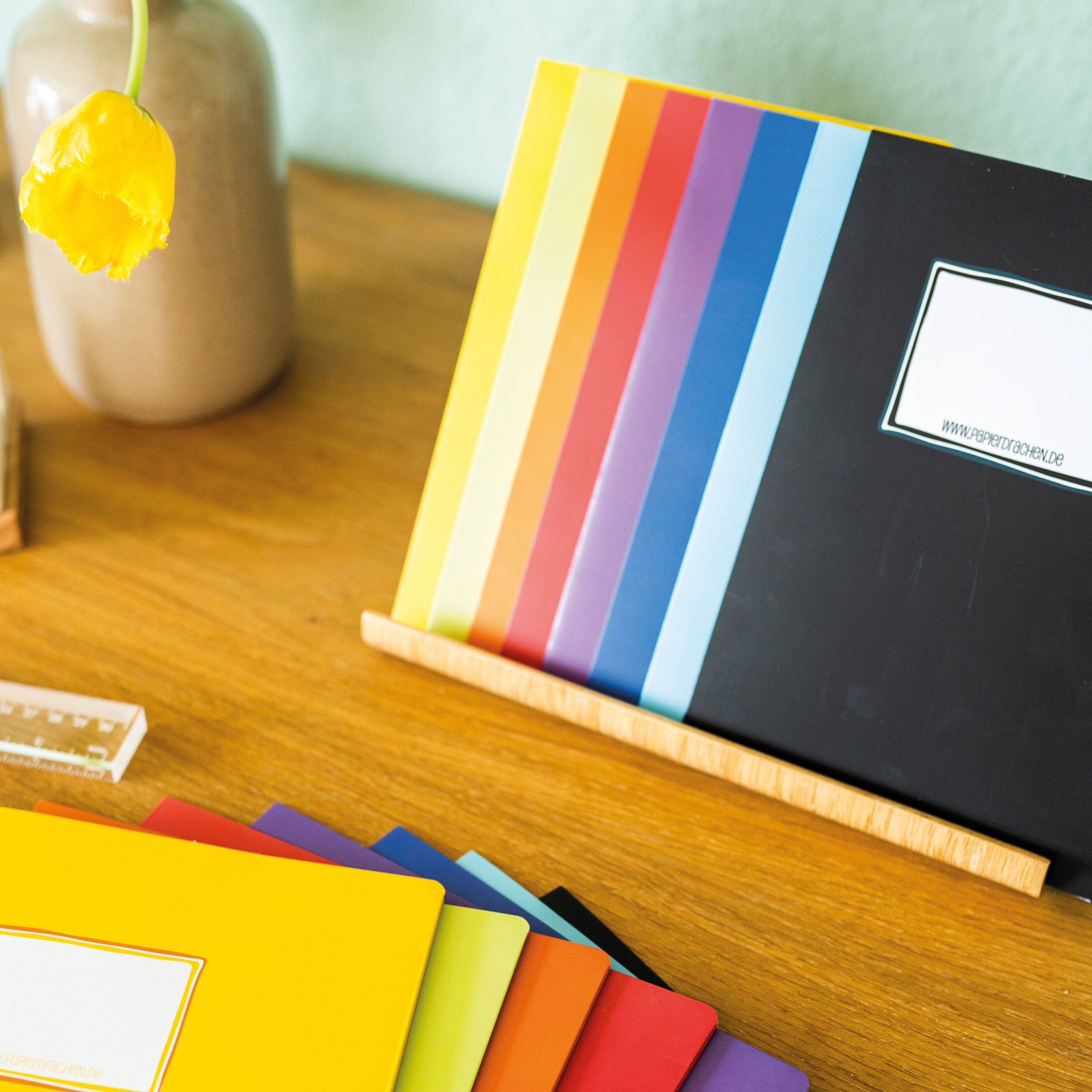 PAPIERDRACHEN Schulheft Papierheftumschläge DIN A5 - in tollen Designs - Schulanfang, aus stabilem 250g Papier