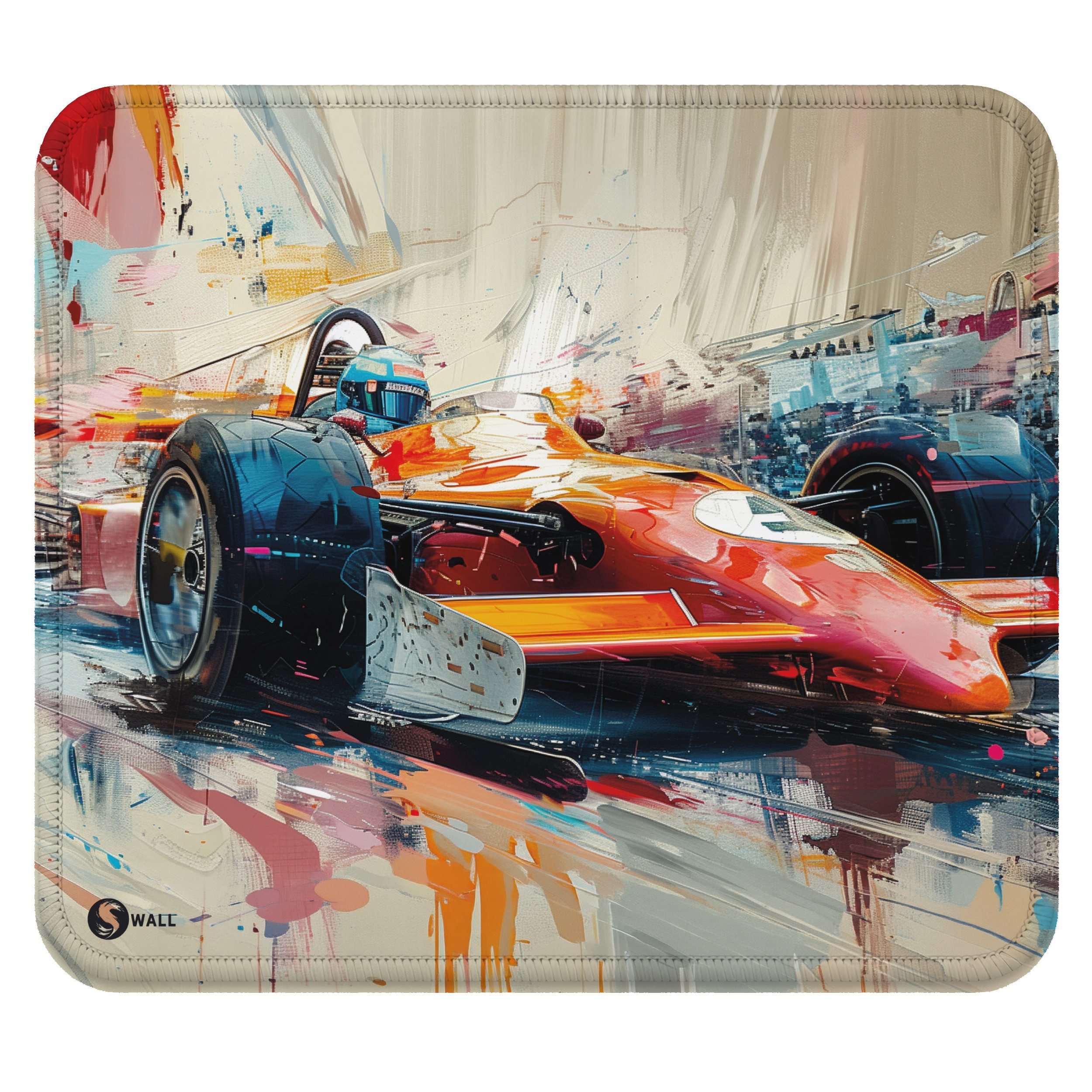 Sunnywall Gaming Mauspad Speed Mousepad XXL Premium 4 mm - Rennwagen Motorsport F1 (inkl. Wallpaper), 45x40, 80x30, 90x40 cm, rutschfest, vernähte Ränder, Tischunterlage