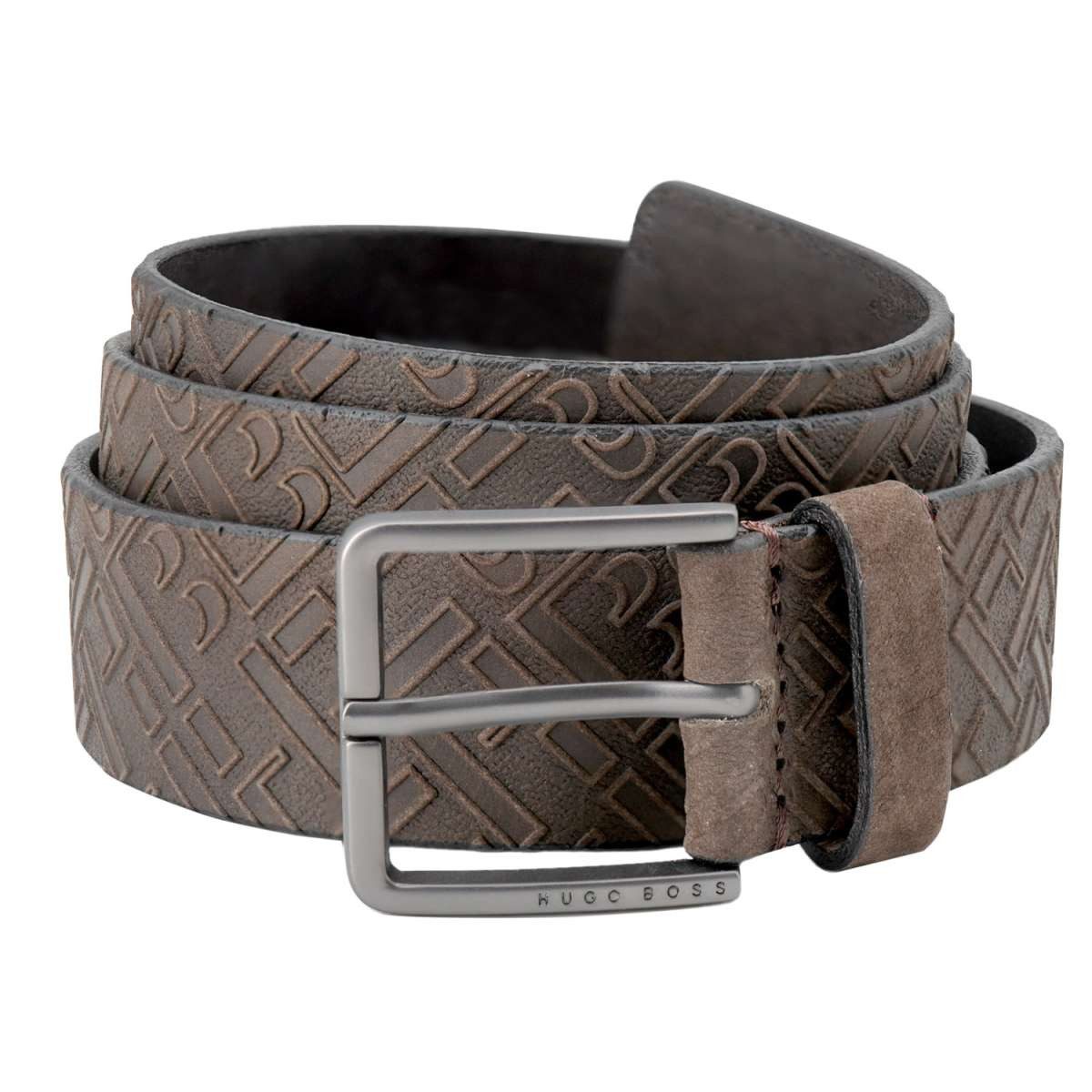 BOSS Ledergürtel 50461652-202 für Herren Leder Braun Ther
