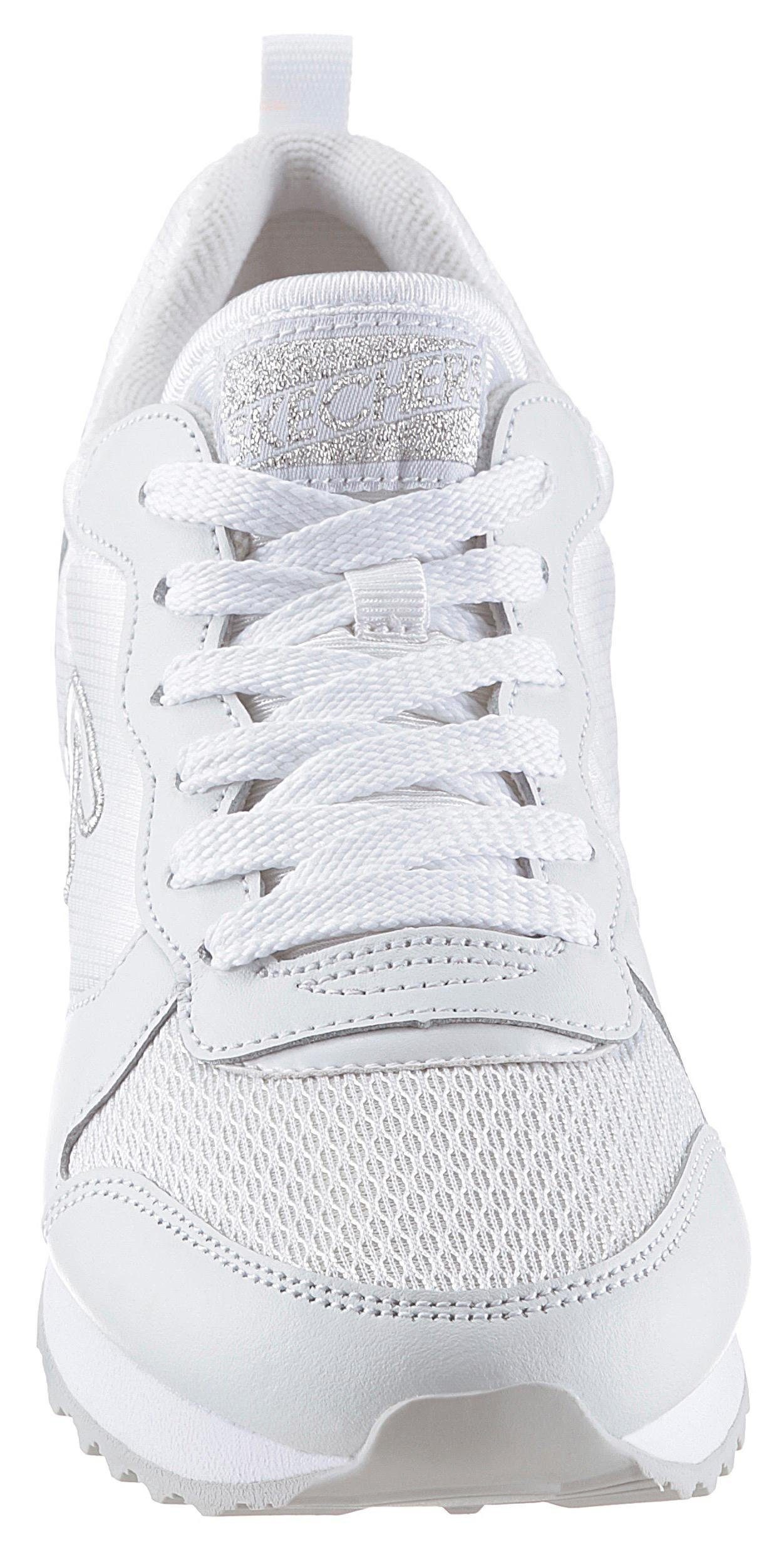 Skechers Gold´n Gurl Sneaker Freizeitschuh, Halbschuh, Schnürschuh mit Metallic-Details