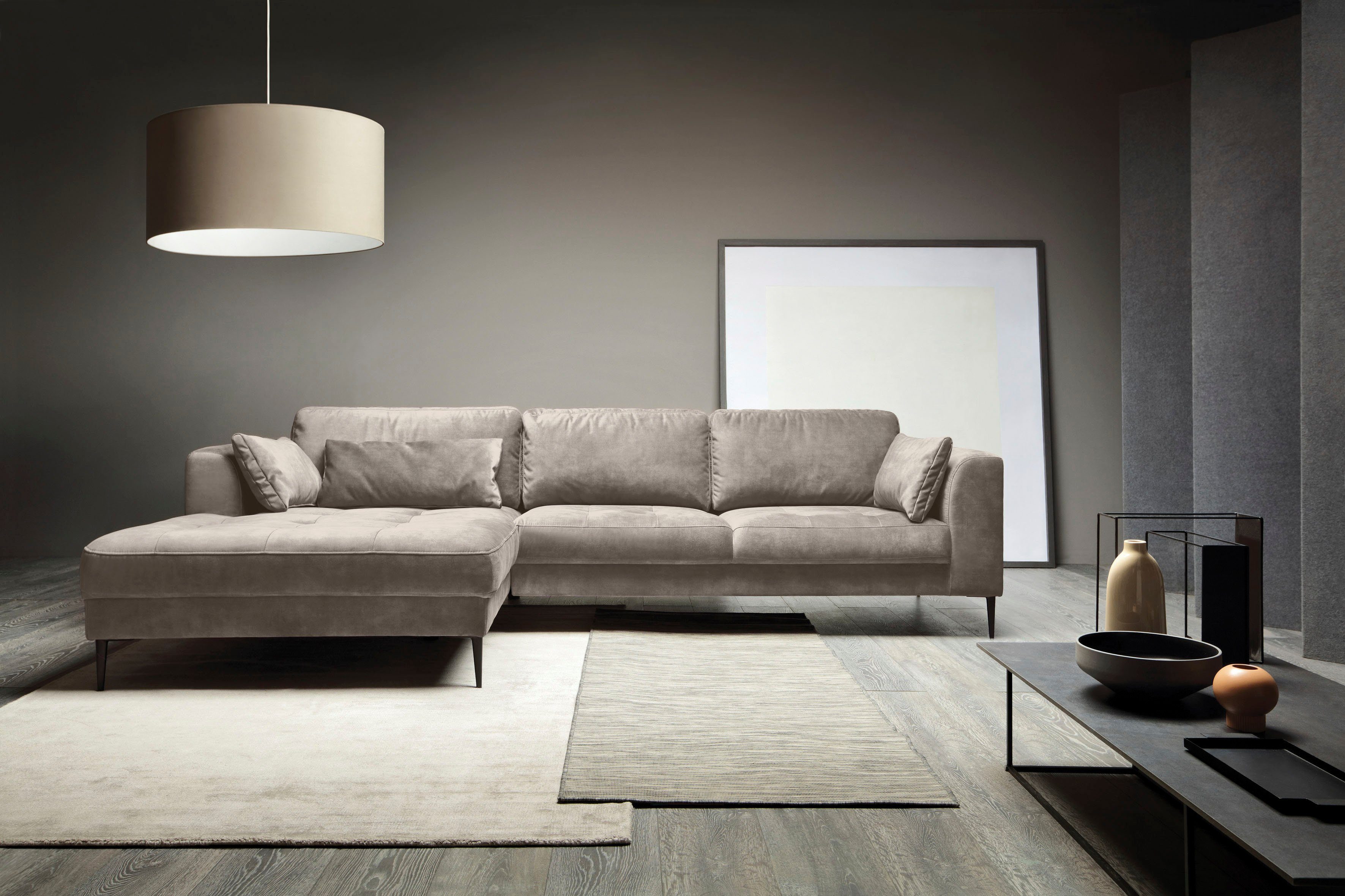 TRENDMANUFAKTUR Ecksofa "Luzi, wahlweise mit Schlaffunktion & Bettkasten. O günstig online kaufen