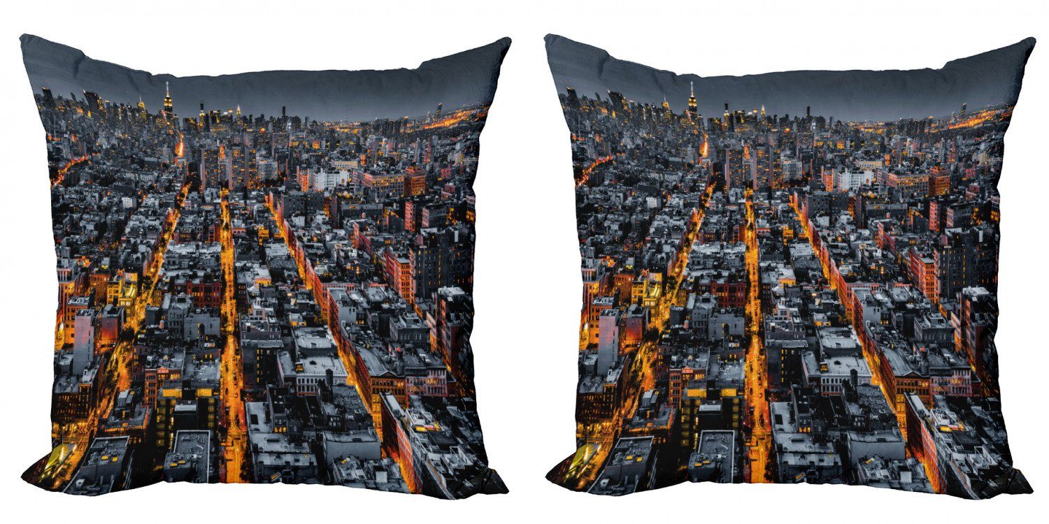 Kissenbezüge Stadt Accent Stück), Doppelseitiger nach Modern Digitaldruck, (2 Abakuhaus Midtown Avenues NYC