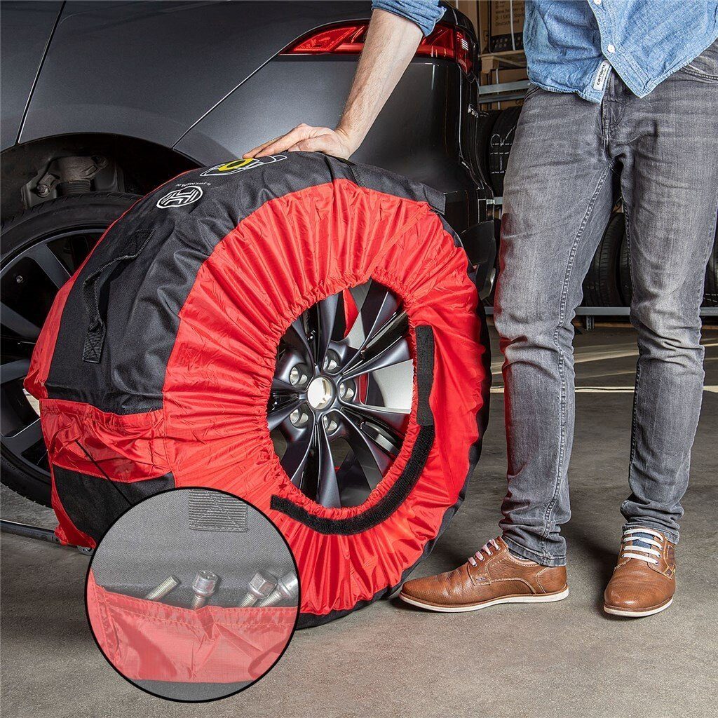 HEYNER Reifentasche Reifentaschen Set 14-18 Zoll mit Klettverschluss  Reifenschoner 4er Set