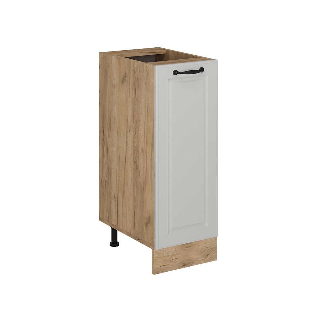 Vicco Apothekerschrank R-Line, Weiß Landhaus/Goldkraft Eiche, 30 cm ohne Arbeitsplatte (1-St)