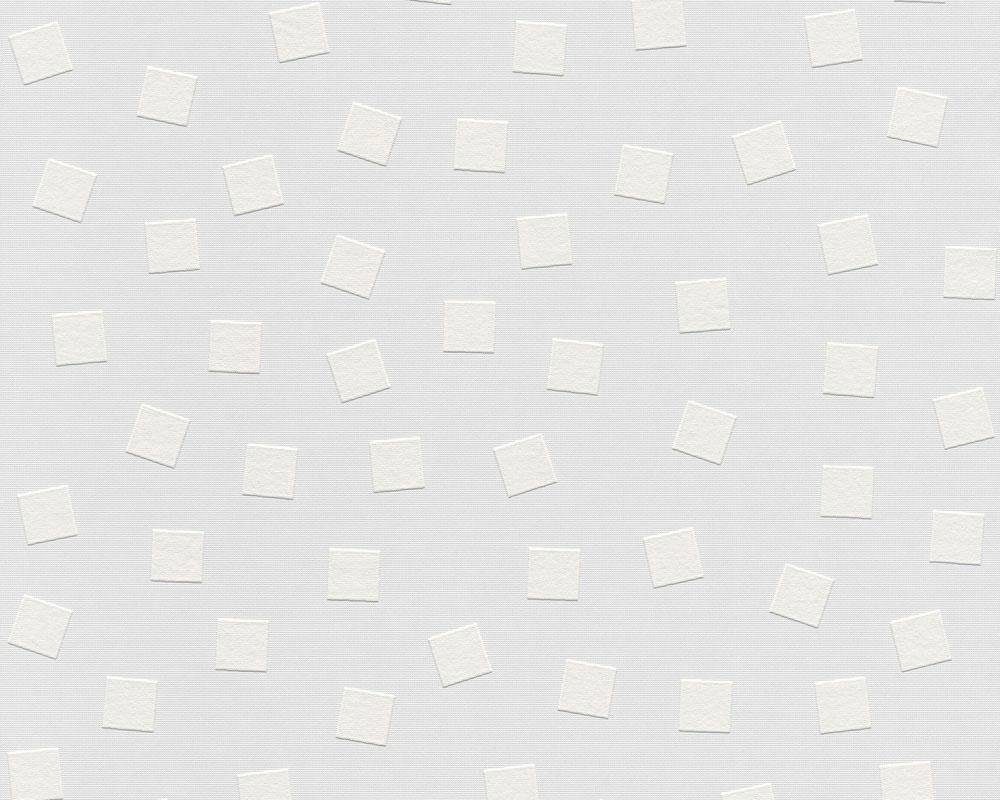 Weiß Tapete Vliestapete Überstreichbar grafisch, geometrisch, Geometrisch A.S. Meistervlies, Création