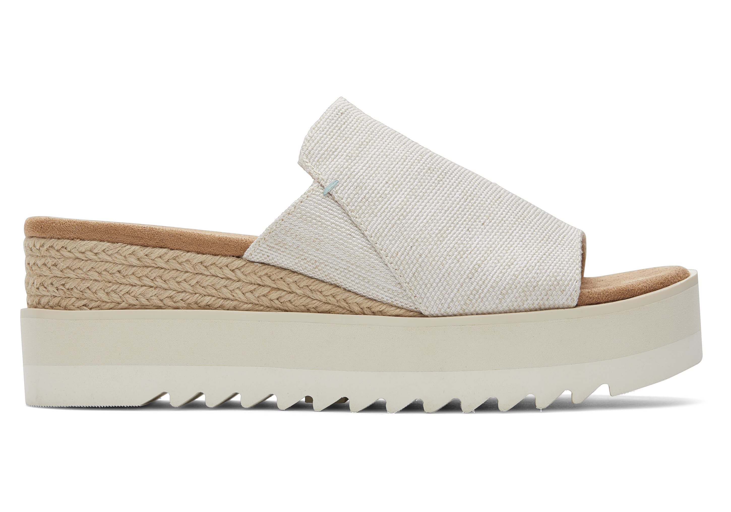 TOMS Diana Mule Natural Sandal Plateausandale