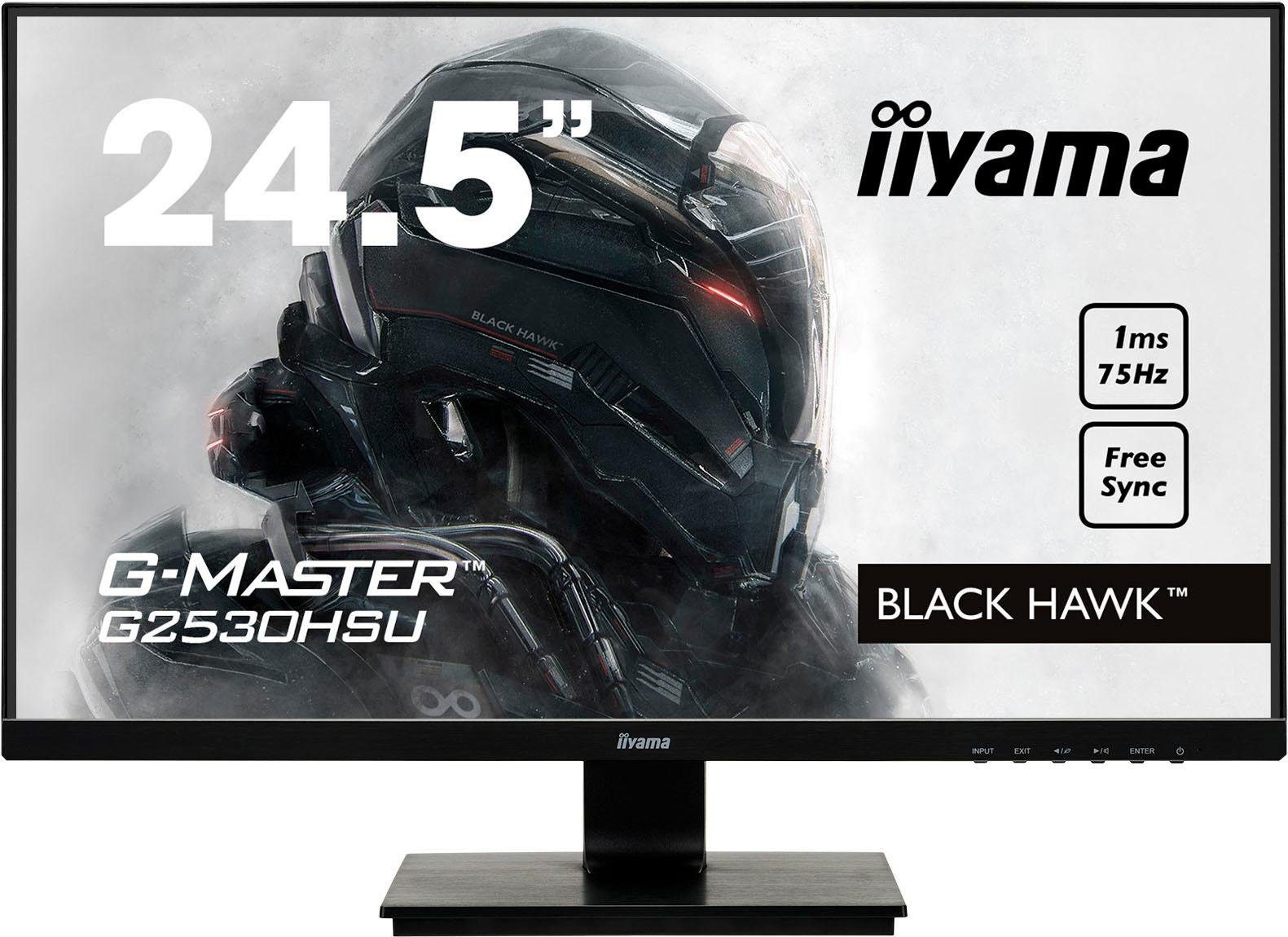 Iiyama G2530HSU-B1 Gaming-Monitor (62,2 cm/24,5 ", 1920 x 1080 px, Full HD,  1 ms Reaktionszeit, 75 Hz, TN LED)