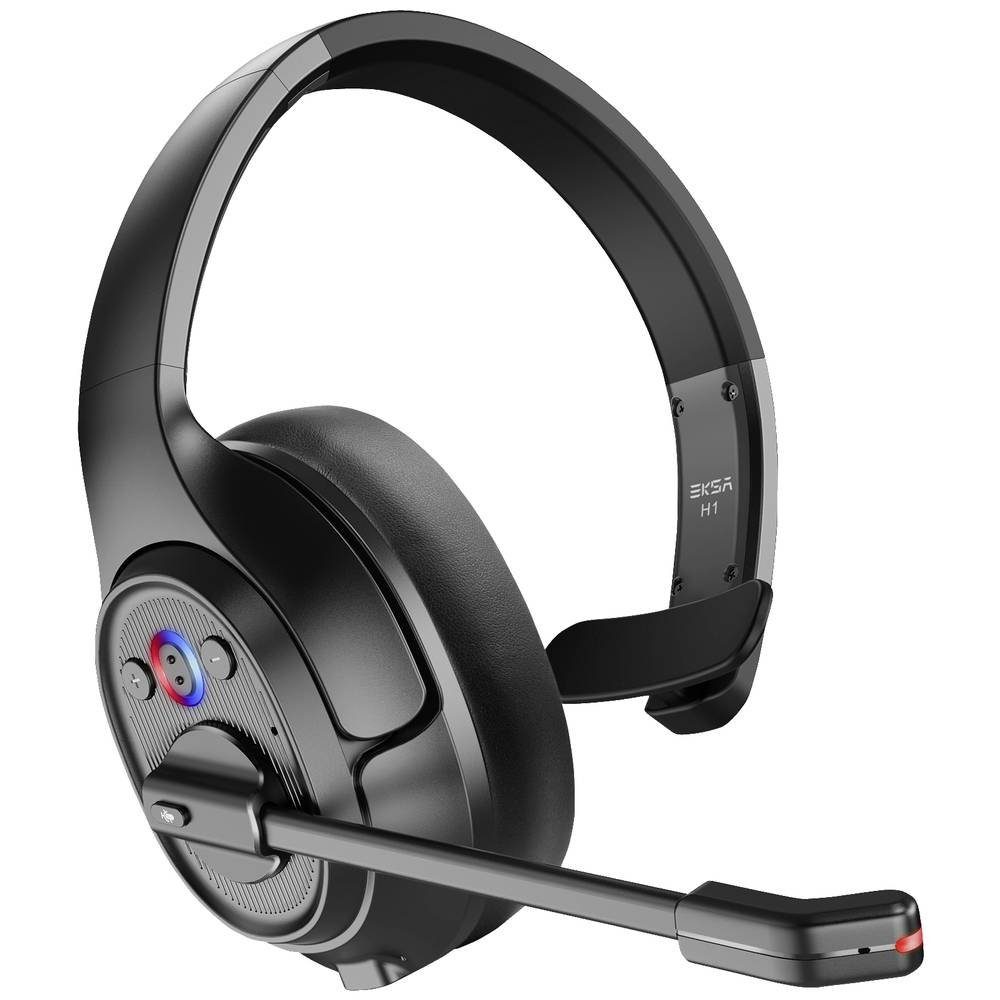 EKSA Kabelloses, Noise-Cancelling-Headset mit Kopfhörer (Lautstärkeregelung)