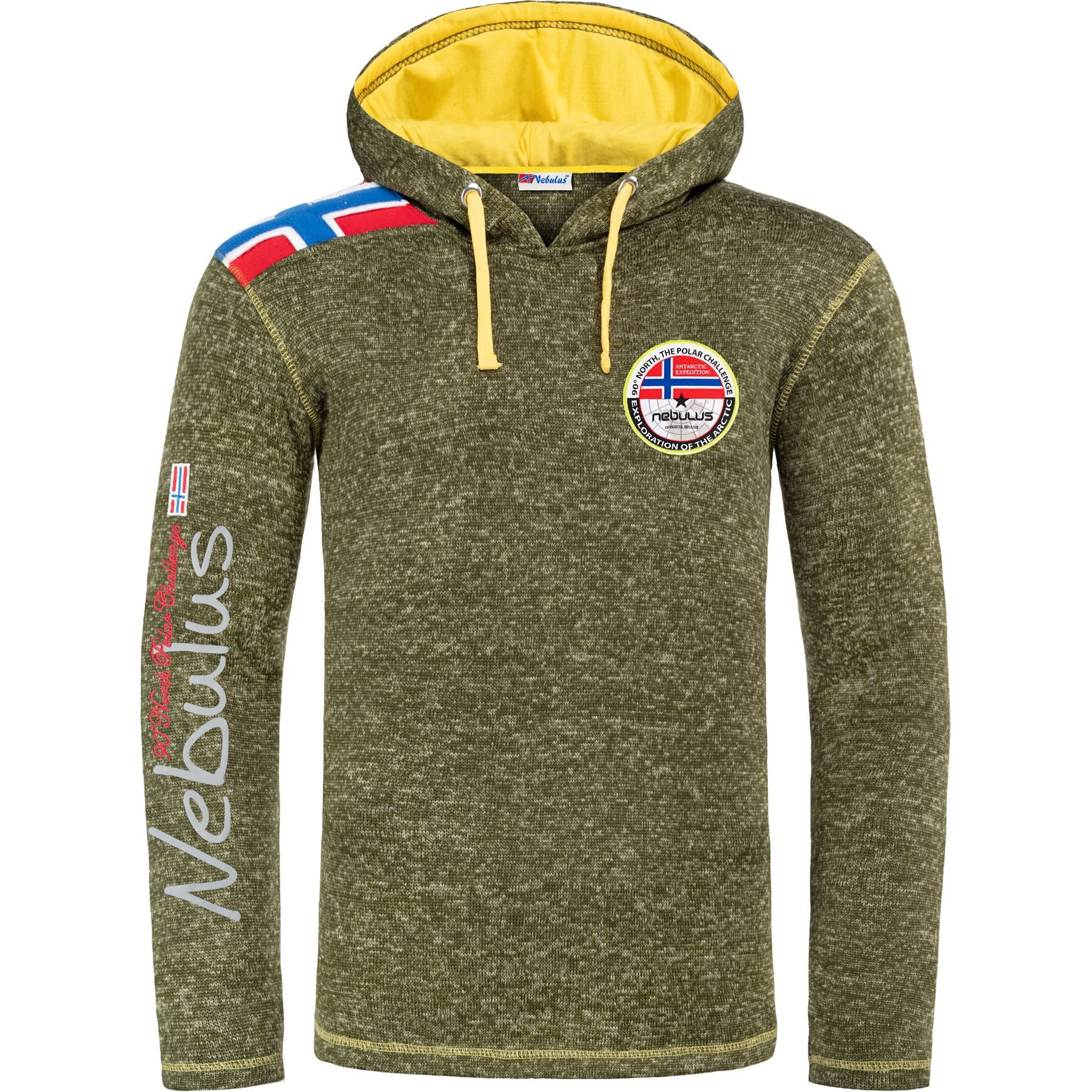 Nebulus Pullover & Shorts FLAGGY, P5962 - Herren, grün meliert, XXL