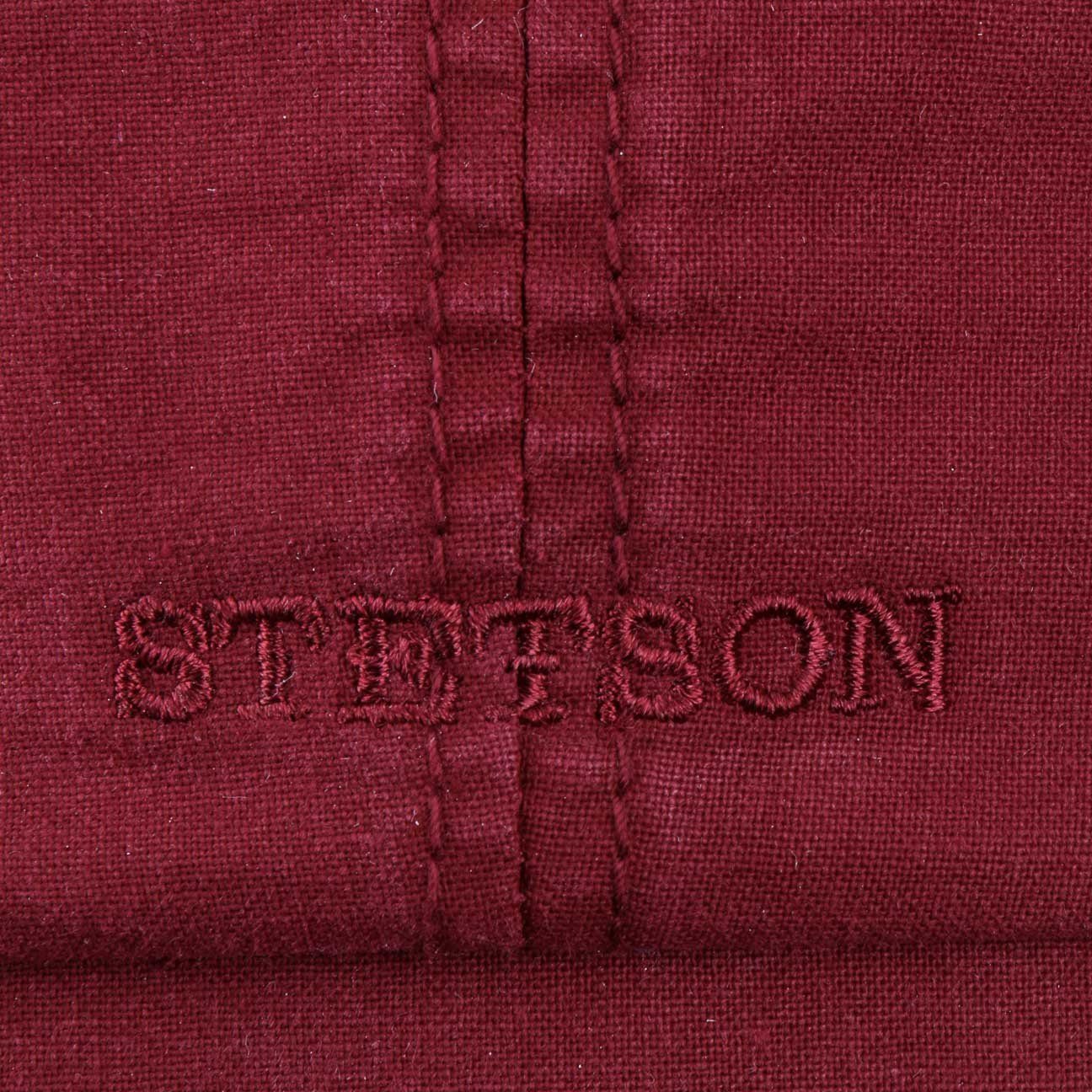 Stetson Flat Cap bordeaux mit (1-St) Balloncap Schirm