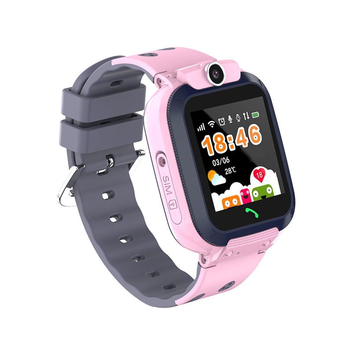 AUKUU Kinder Intelligente Uhr Telefon, Wasserdicht Smartwatch, Smartwatch High-Definition-Videoanruf, Kinder Smart Tracker Uhr