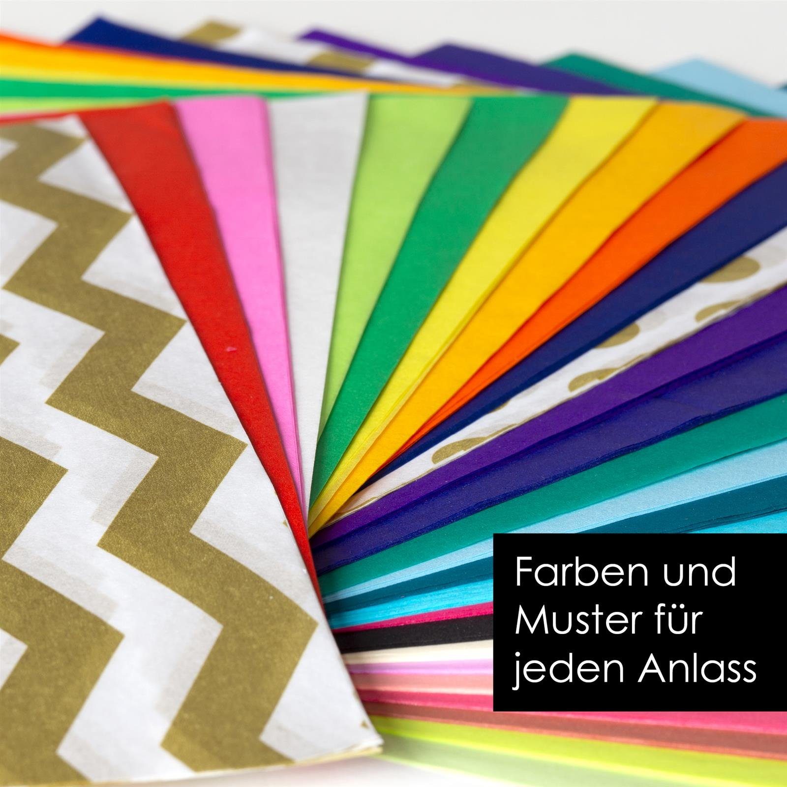 26 Spaß - mehr OfficeTree Basteln Farben Gestalten Blatt, Seidenpapier Seidenpapier 360 am A4 bunt - Dekorieren