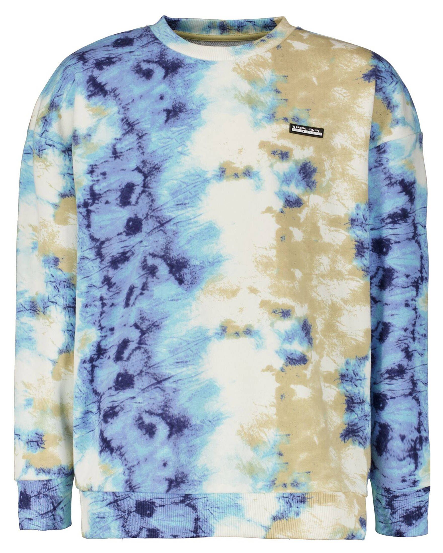 GARCIA Jungen Sweatshirt – Klassischer Sweater Aus Italienischem Denim-Herz, Lässig & Bequem