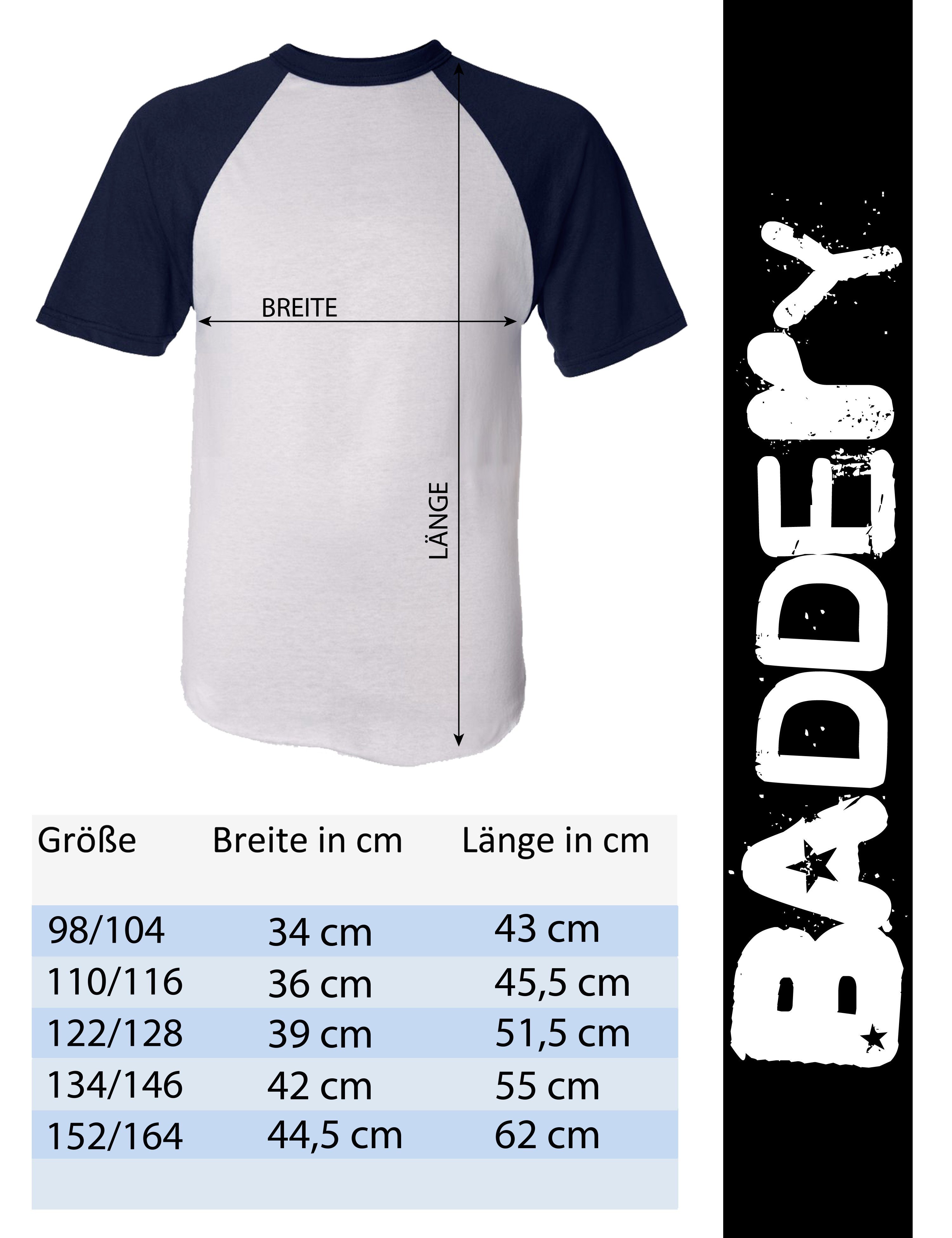 Baumwolle Kinder-T-Shirt Siebdruck, Baddery Workwear - Baustelle, Radlader hochwertiger Print-Shirt aus - Bagger