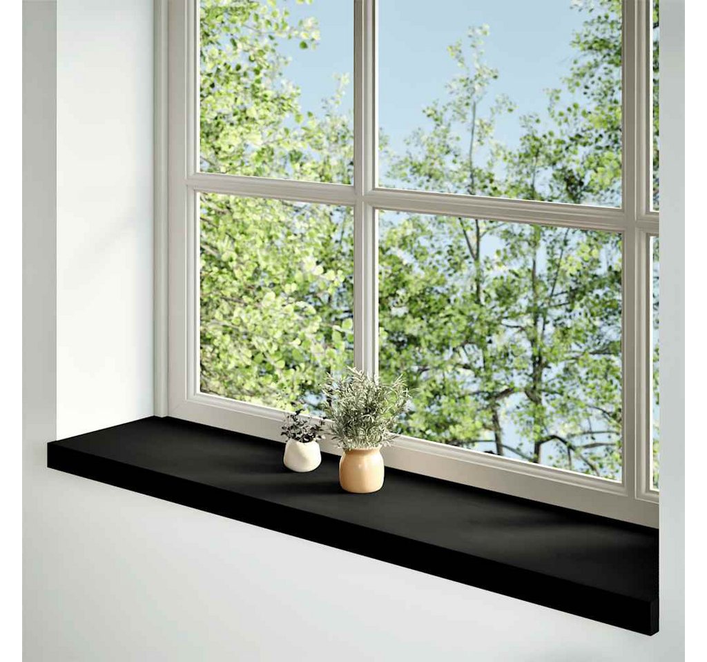 Thumbnail - vidaXL Fensterbank Fensterbänke 2 Stk Dunkelbraun 120x30x2 cm Massivholz Eiche
