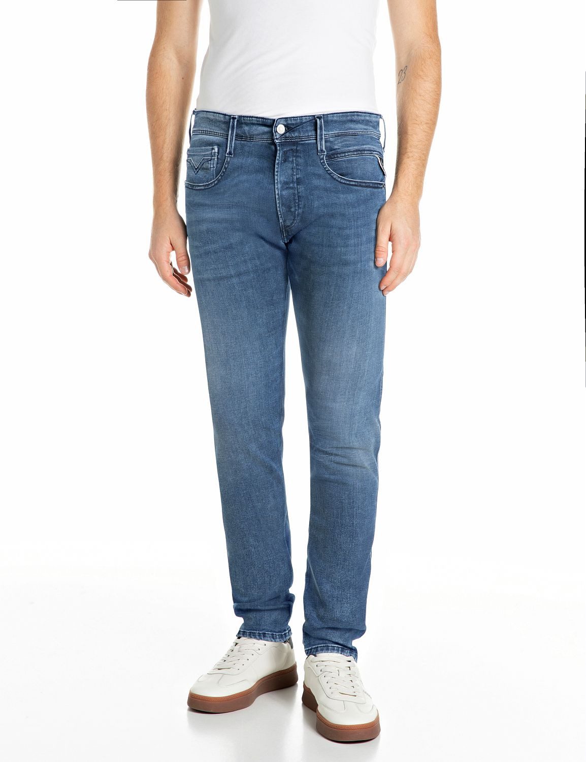 Replay Slim-fit-Jeans Anbass Superstretch elastisch