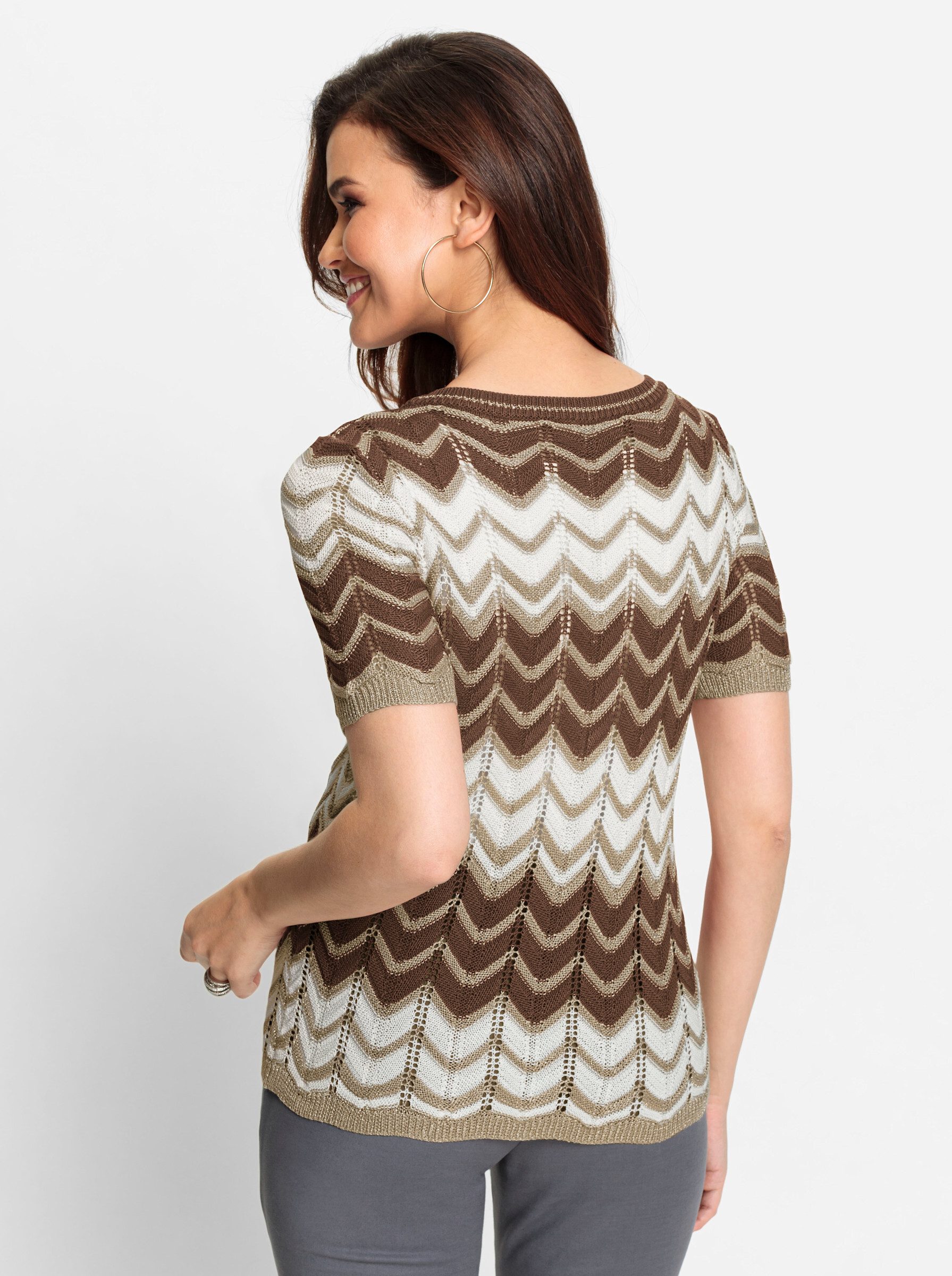 Witt Strickpullover Pullover Kurzarm günstig online kaufen