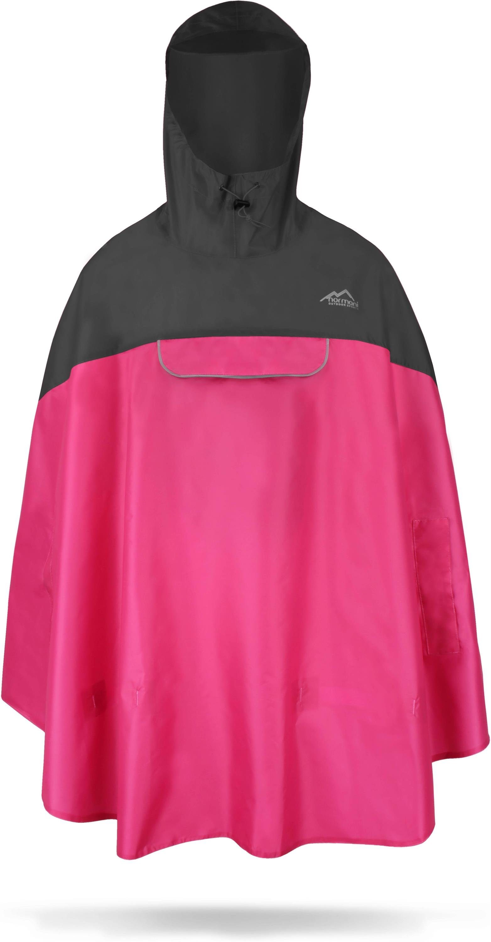 normani Regenponcho Unisex Regenponcho wasserdicht Cherrapunji mit Kapuze - 12000 mm Wassersäule - 3M™-Reflektor – Bild 2 von 5
